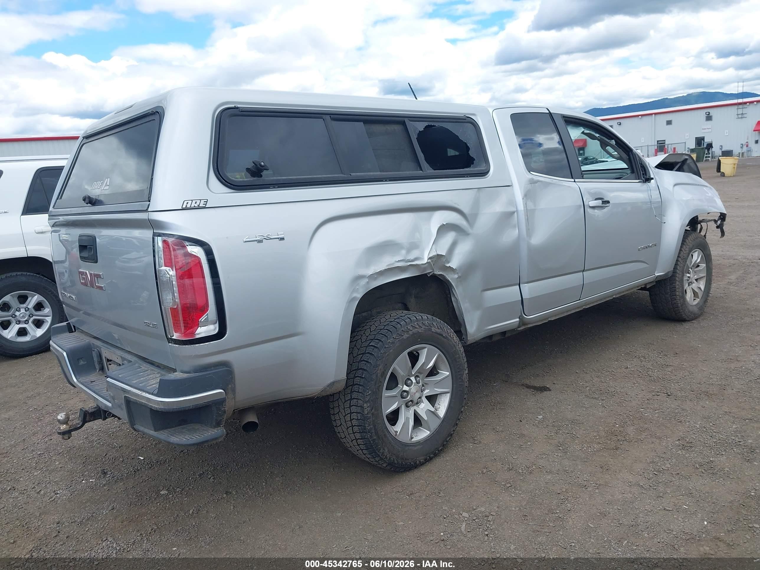 2015 Gmc Canyon 4wd Sle Silver vin: 1GTH6BE33F1264834