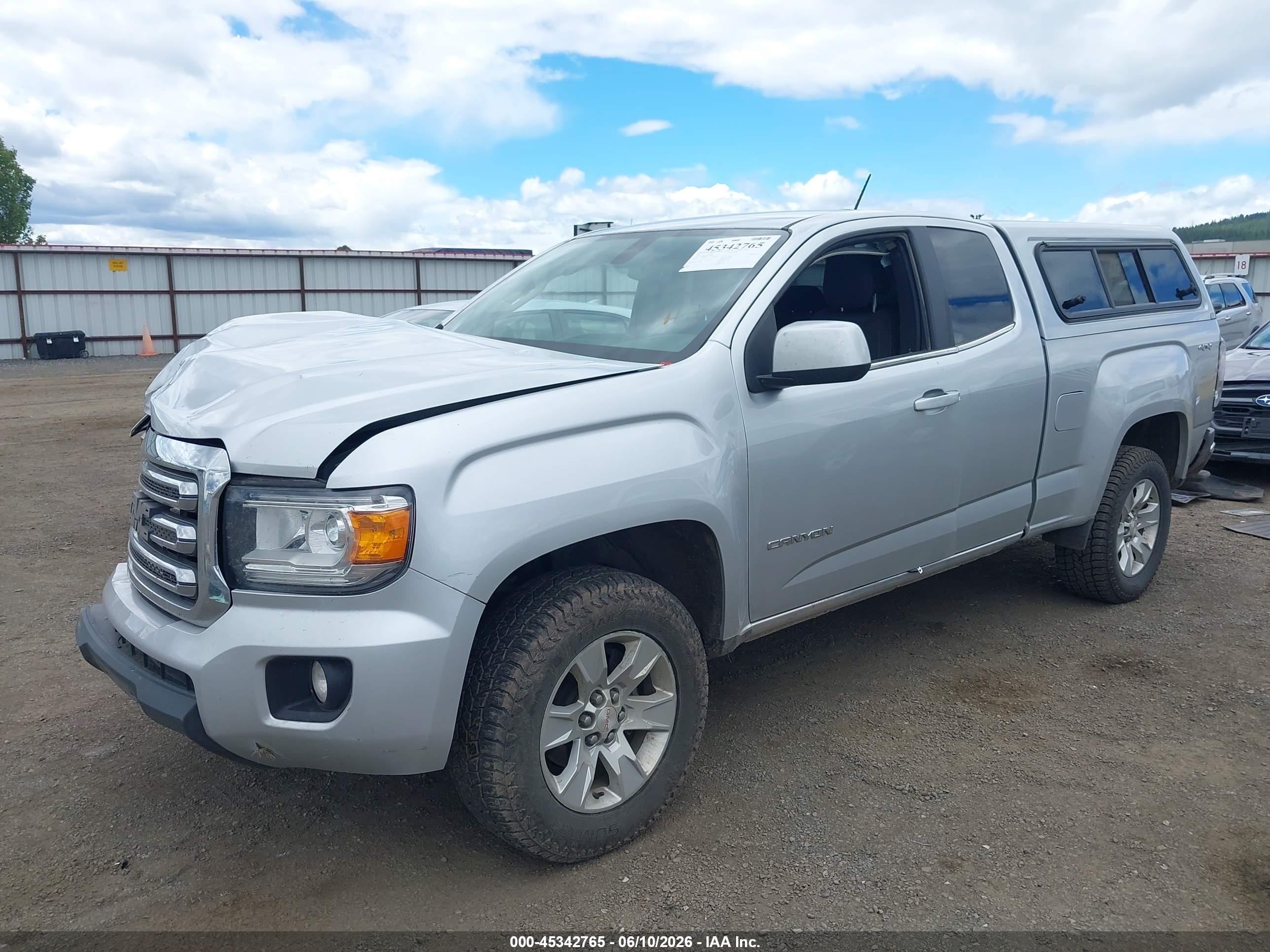 2015 Gmc Canyon 4wd Sle Silver vin: 1GTH6BE33F1264834