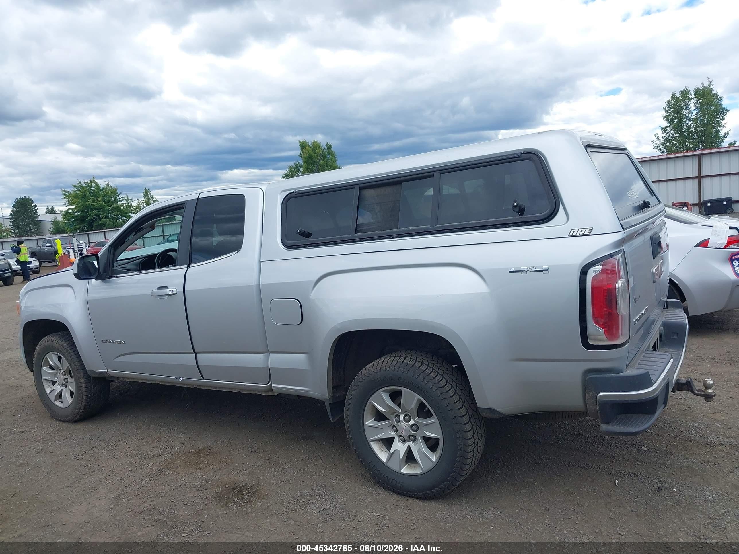 2015 Gmc Canyon 4wd Sle Silver vin: 1GTH6BE33F1264834