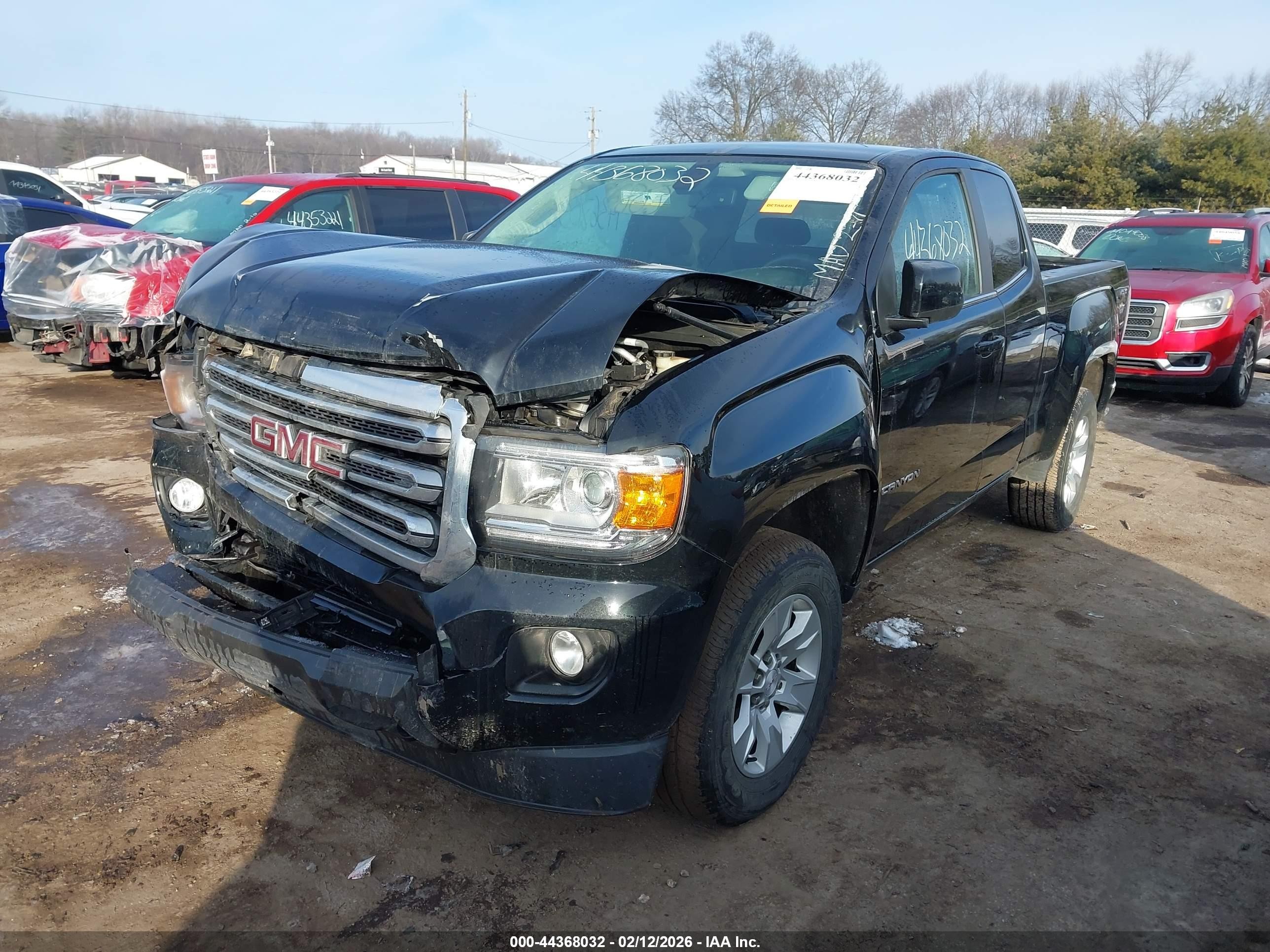 2015 Gmc Canyon Sle Black vin: 1GTH6BE34F1260887