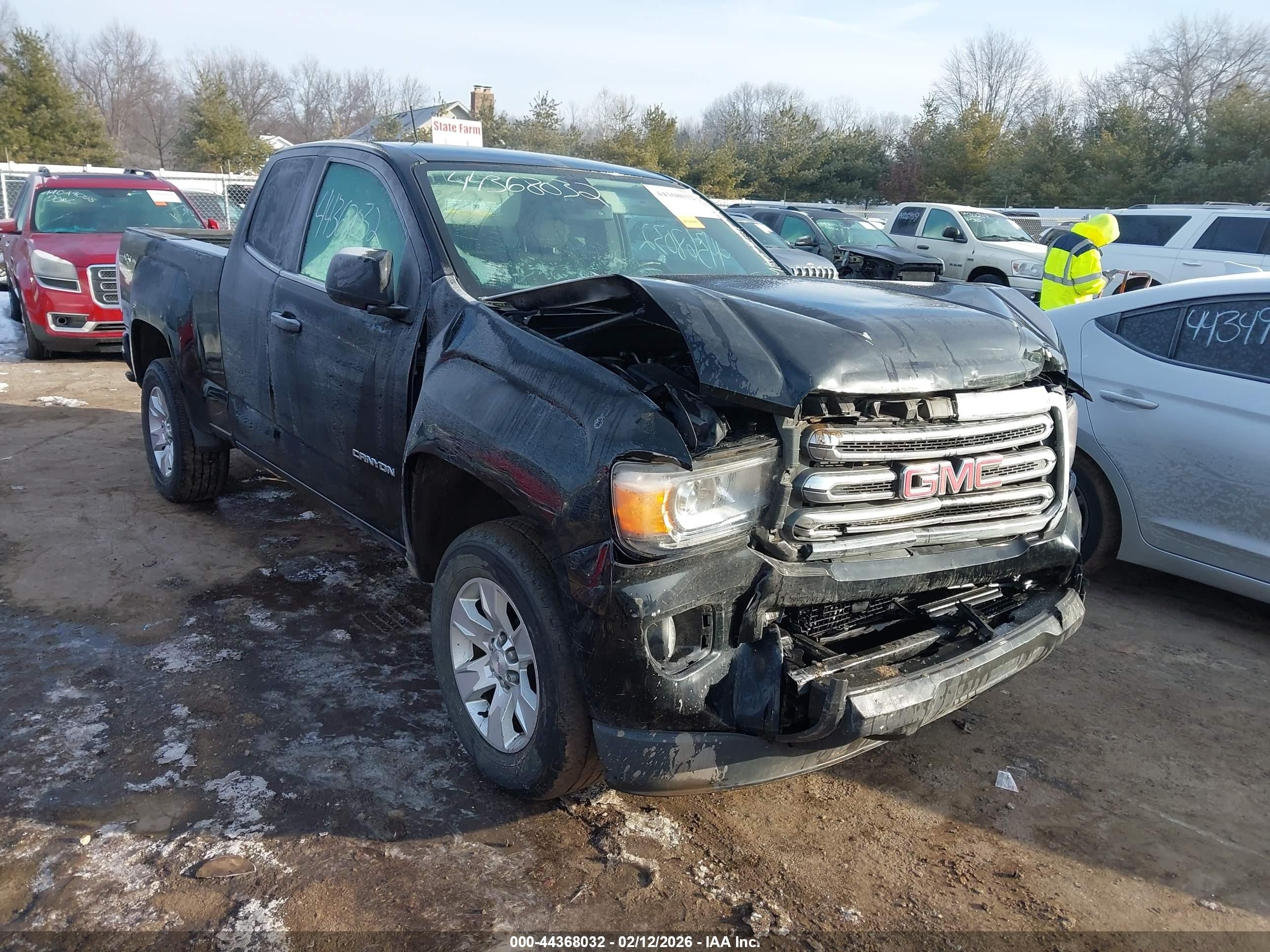 2015 Gmc Canyon Sle Black vin: 1GTH6BE34F1260887