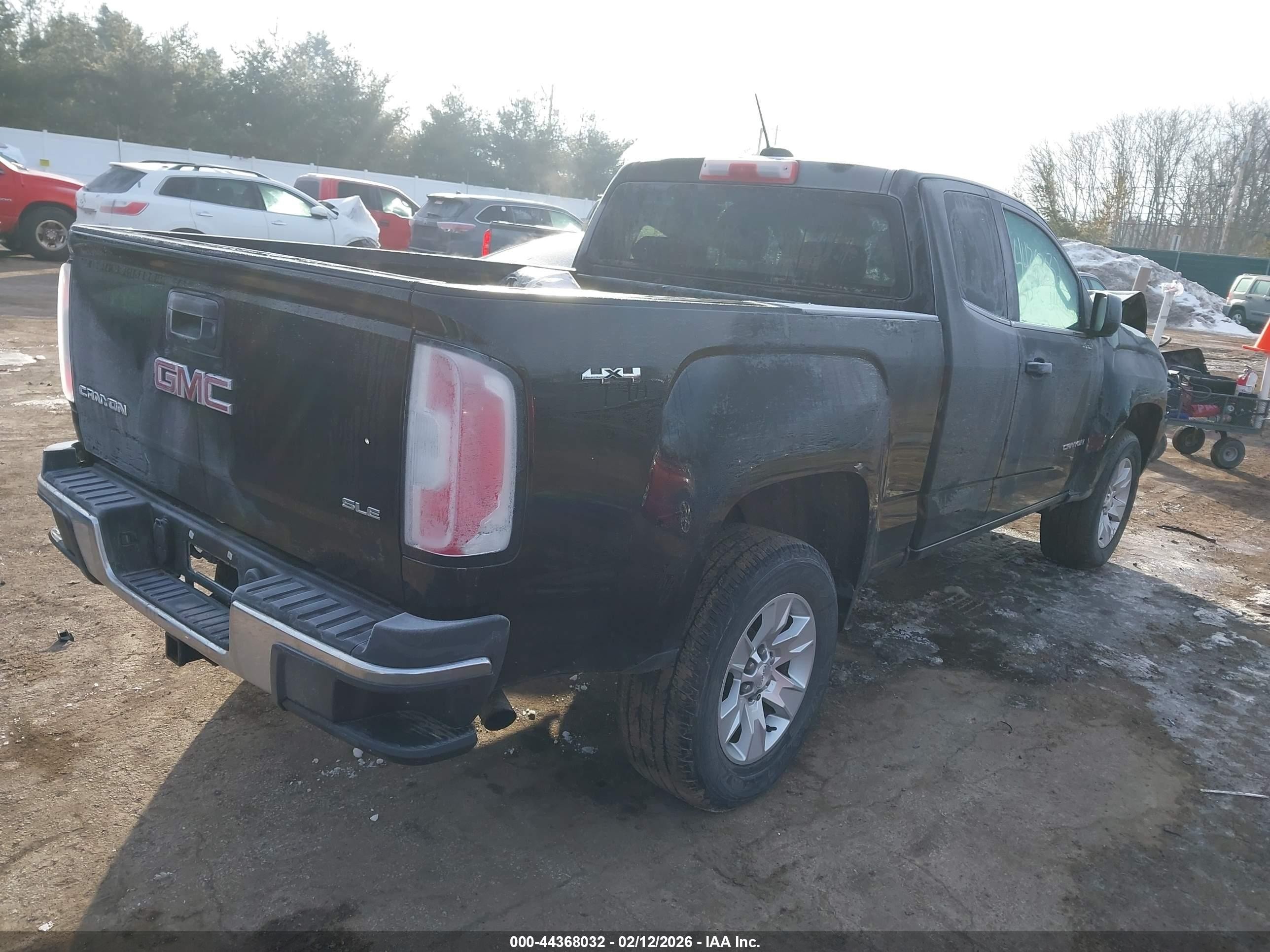 2015 Gmc Canyon Sle Black vin: 1GTH6BE34F1260887