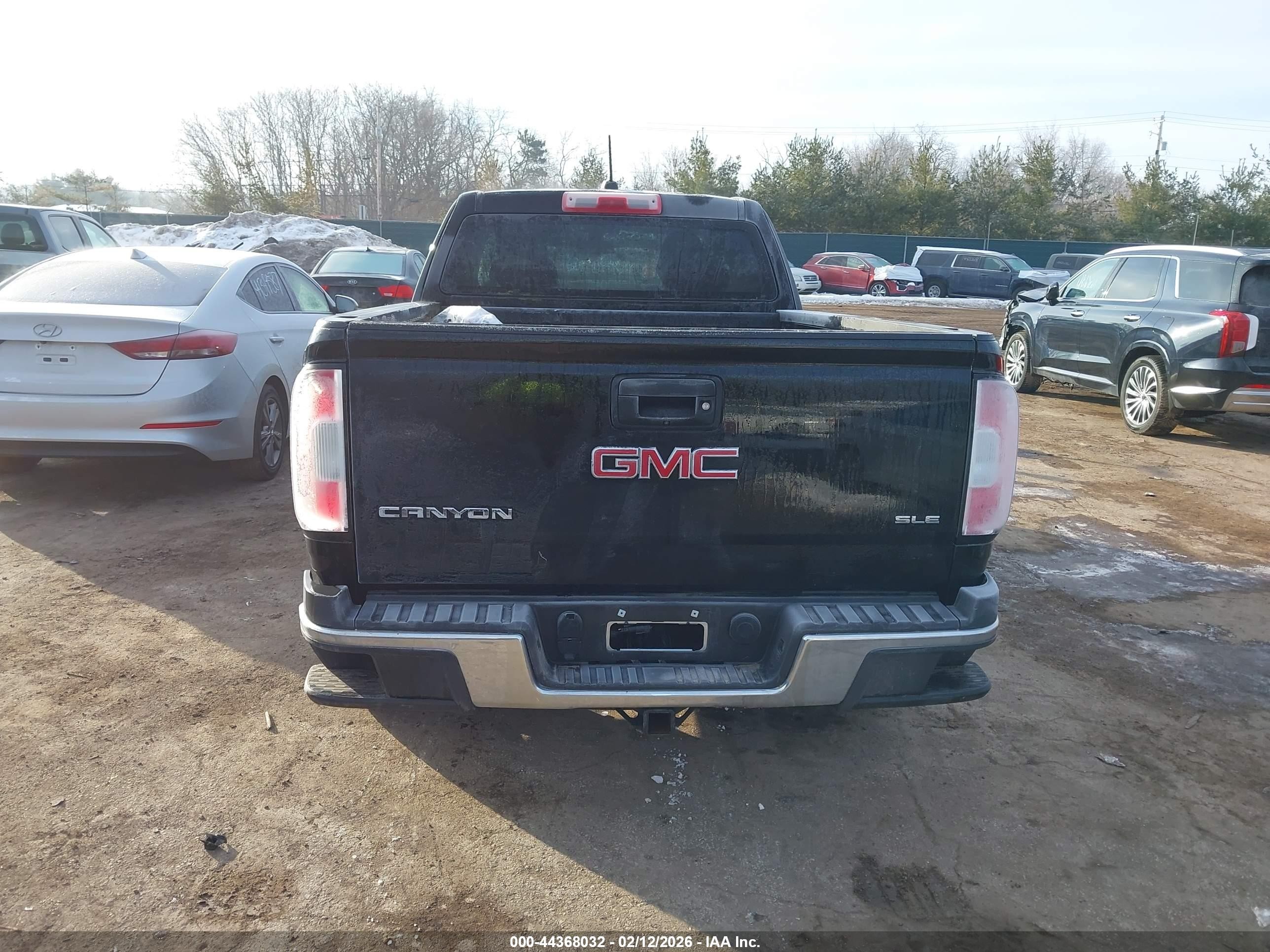 2015 Gmc Canyon Sle Black vin: 1GTH6BE34F1260887