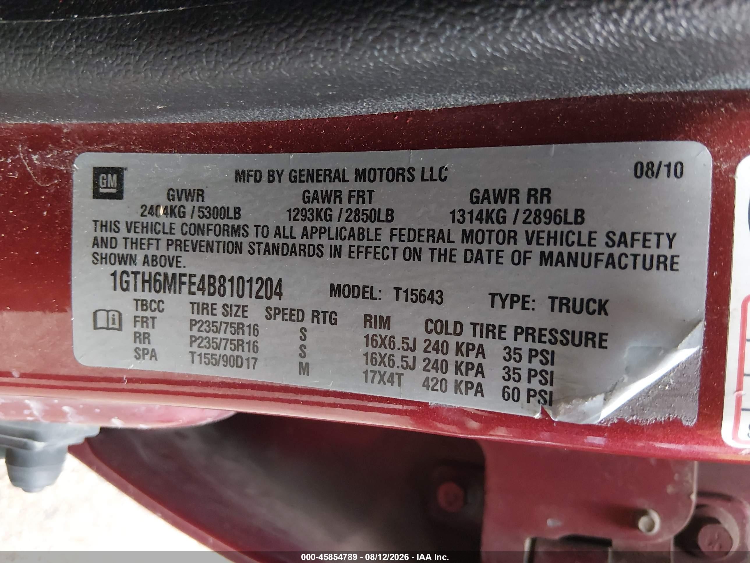 2011 Gmc Canyon Sle1 Burgundy vin: 1GTH6MFE4B8101204