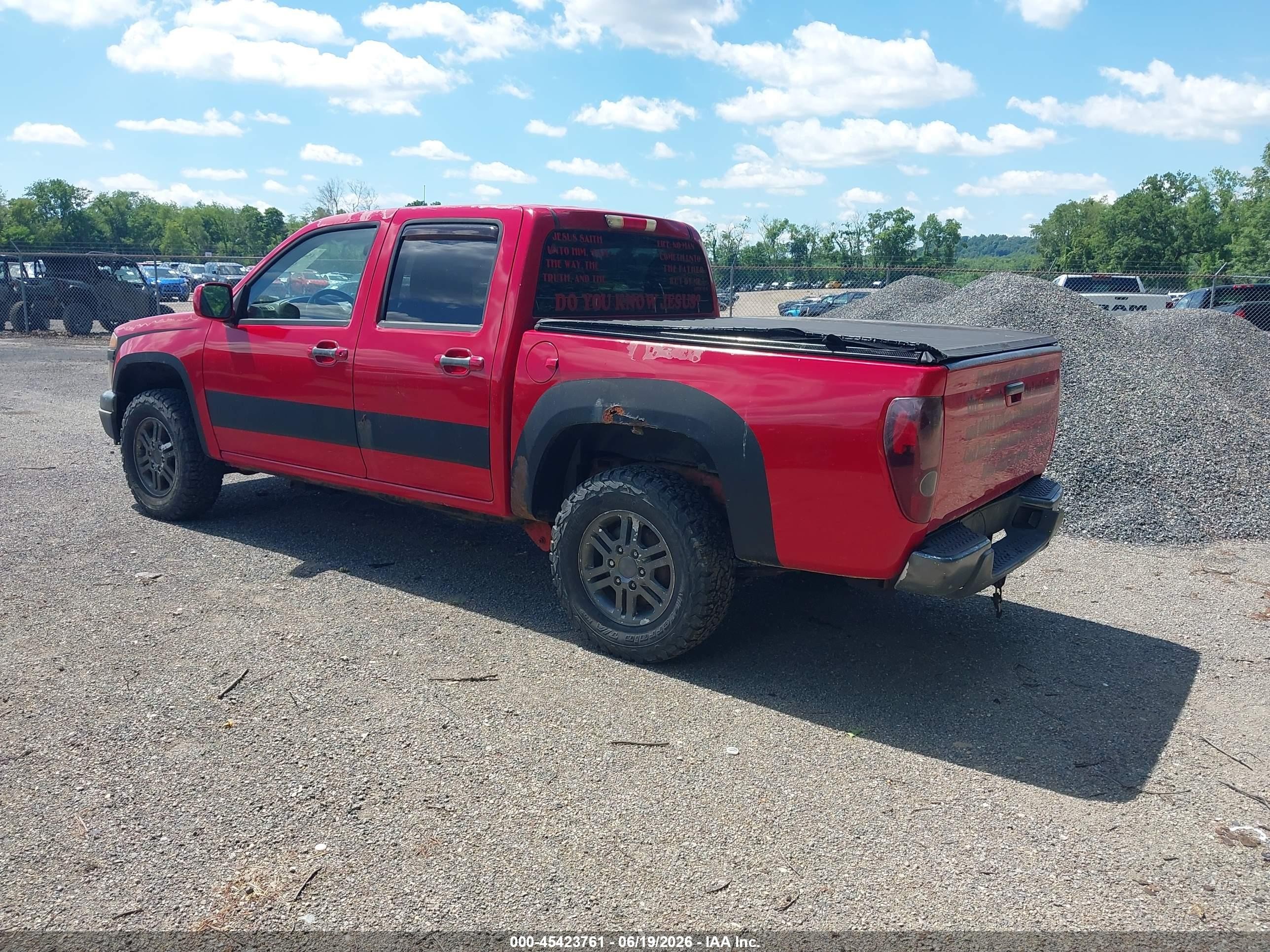 2011 Gmc Canyon Sle1 Red vin: 1GTH6MFE8B8111931