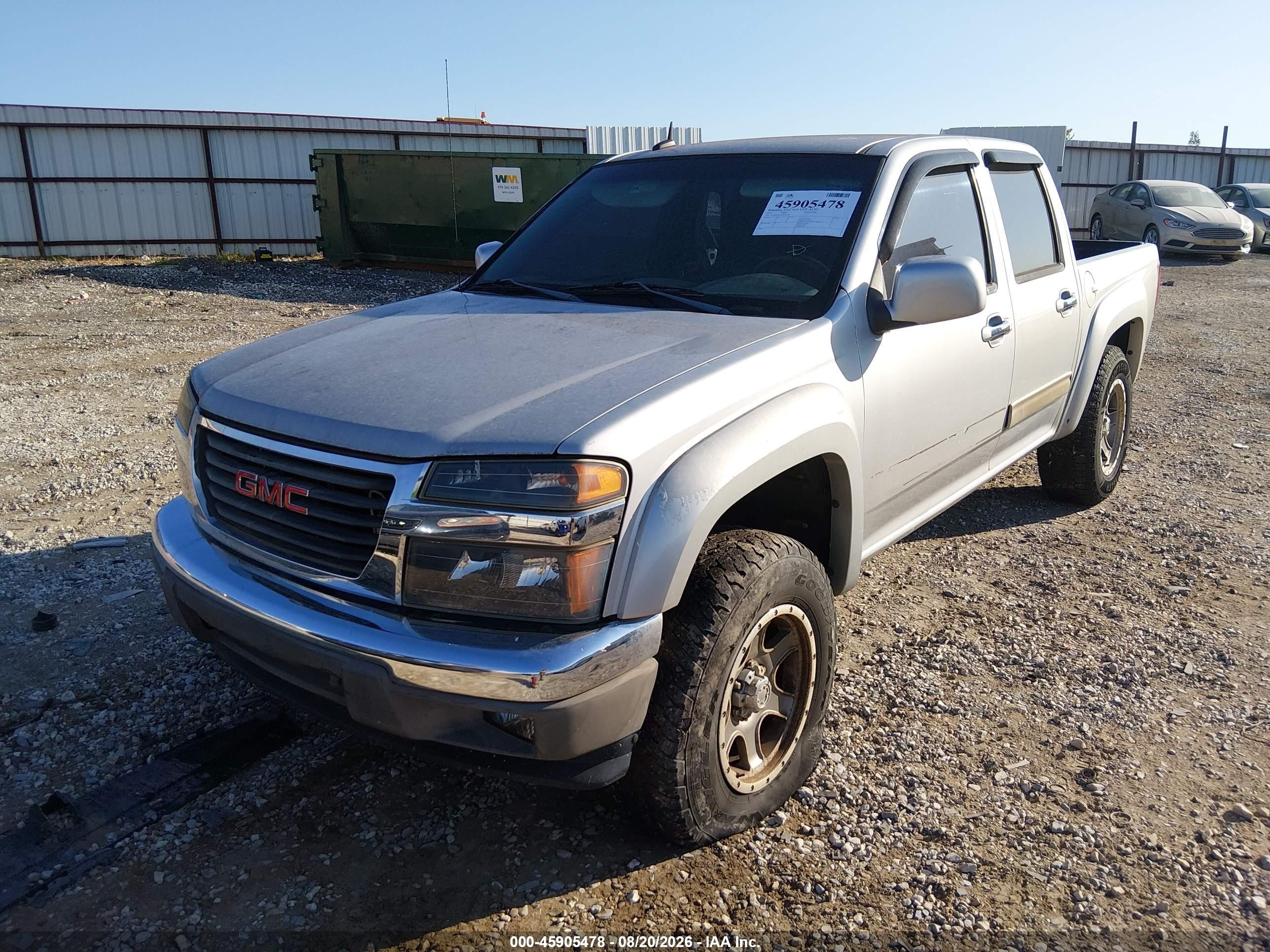 2012 Gmc Canyon Sle1 Silver vin: 1GTH6MFEXC8115626