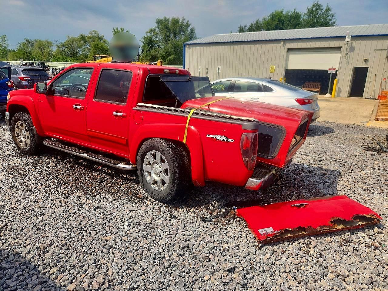 2012 Gmc Canyon Sle-2 Red vin: 1GTH6PFE5C8144775