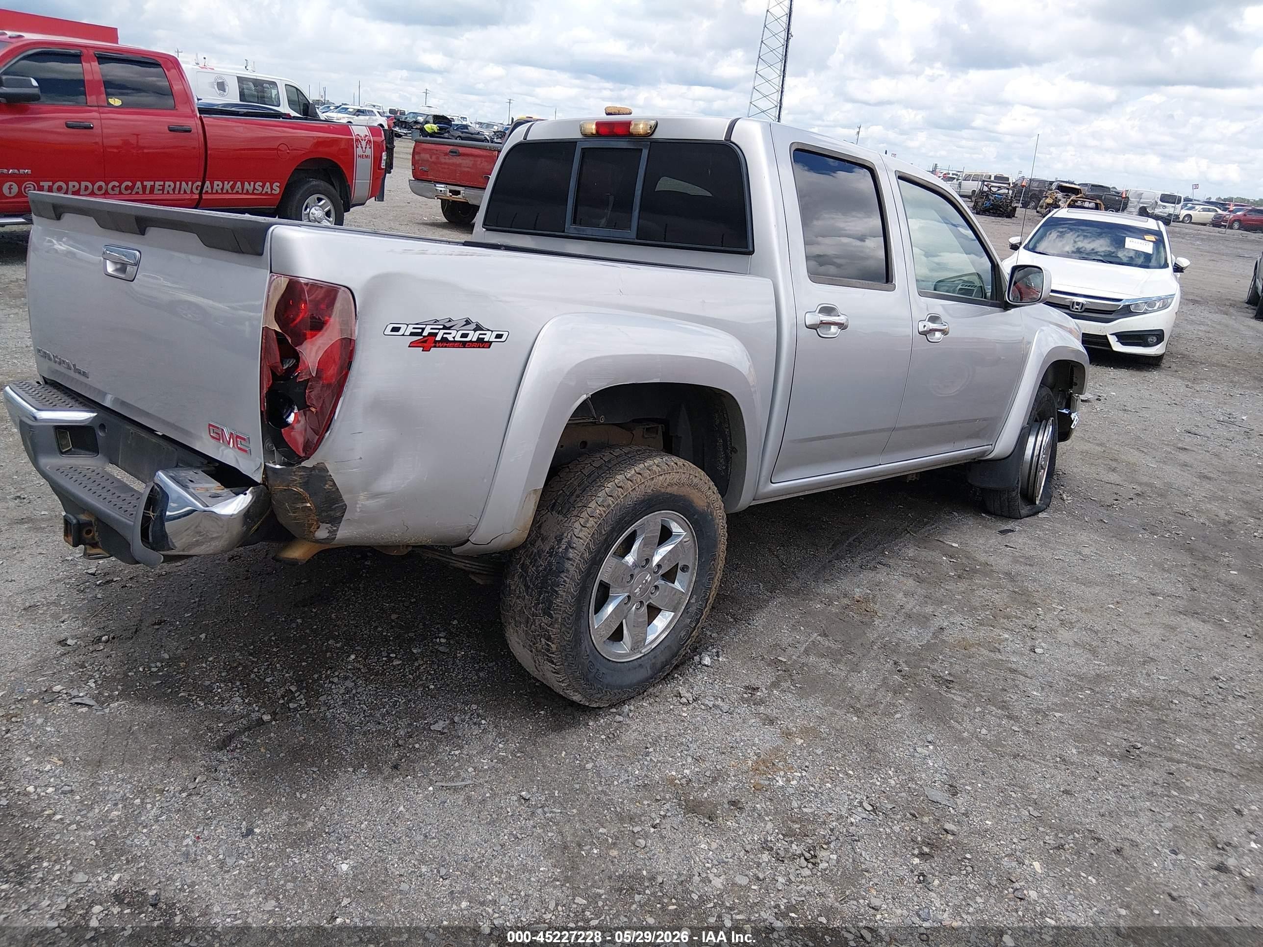 2012 Gmc Canyon Sle2 Silver vin: 1GTH6PFE8C8167225