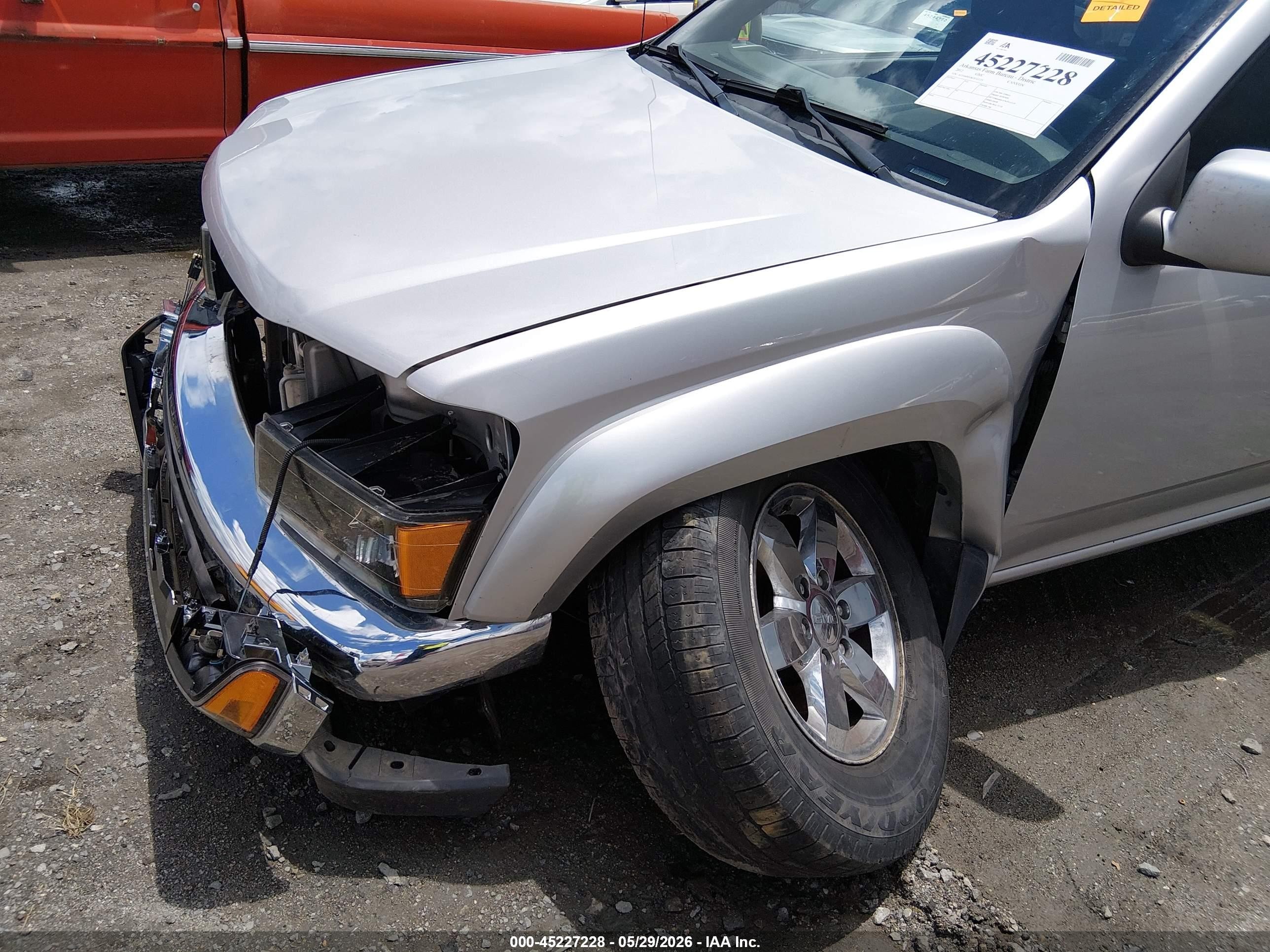 2012 Gmc Canyon Sle2 Silver vin: 1GTH6PFE8C8167225