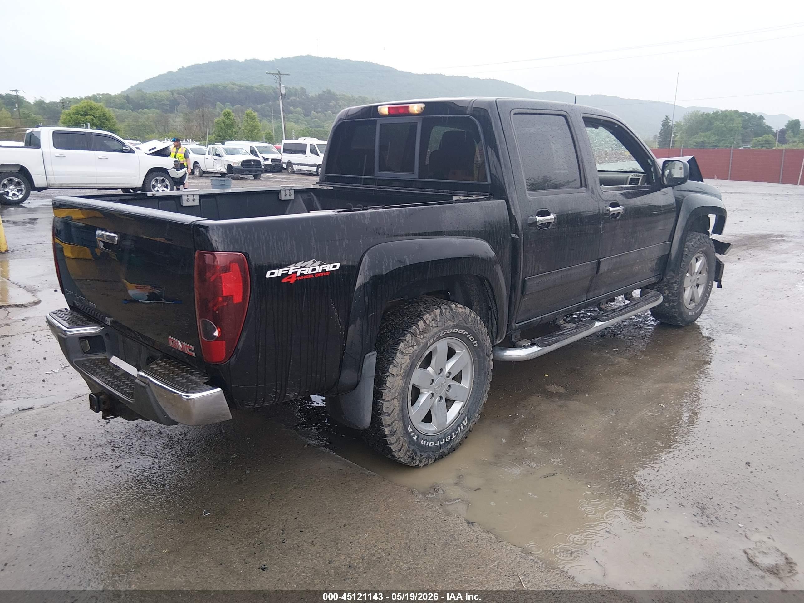 2012 Gmc Canyon Sle2 Black vin: 1GTH6PFE9C8105235