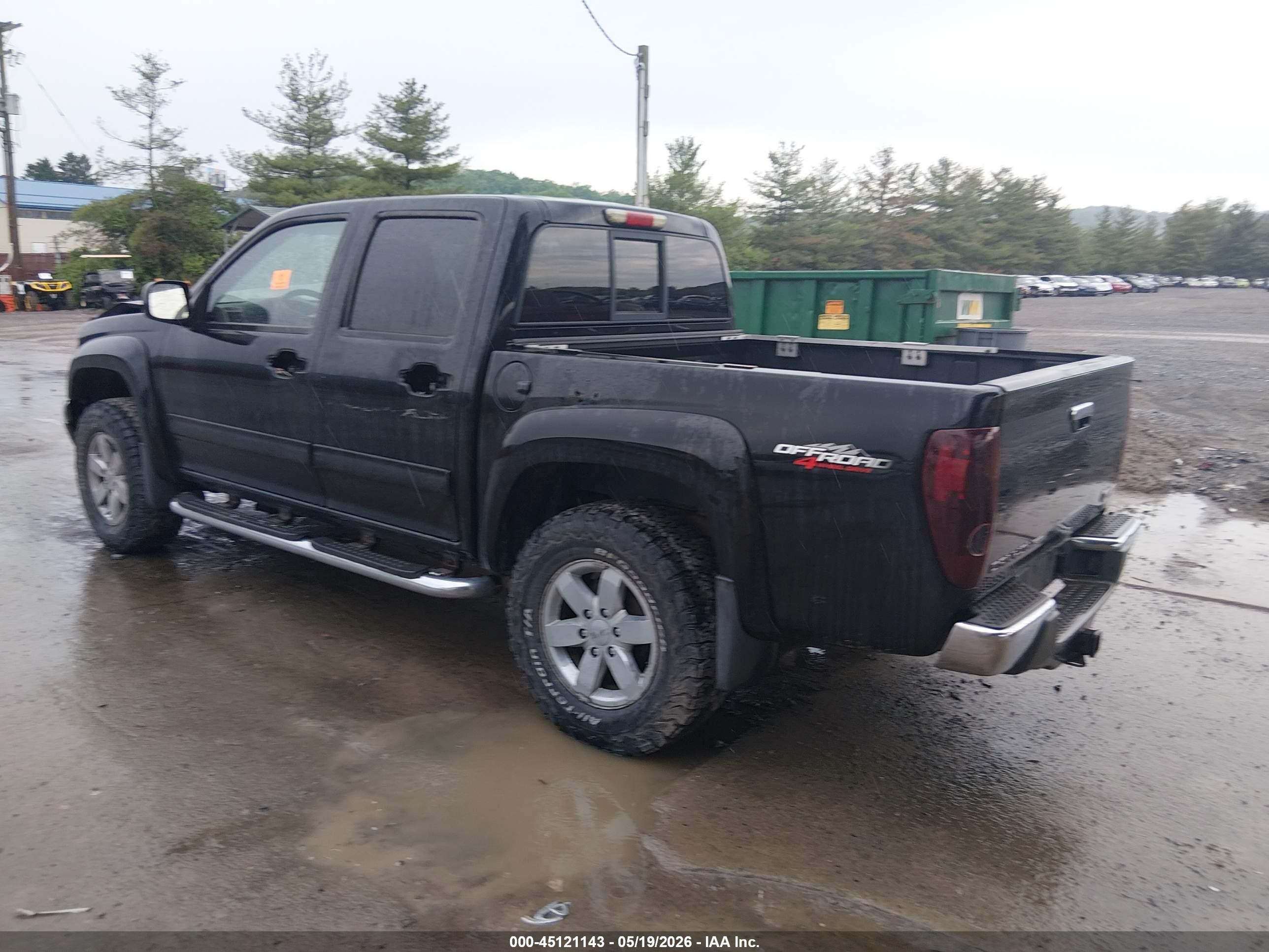 2012 Gmc Canyon Sle2 Black vin: 1GTH6PFE9C8105235