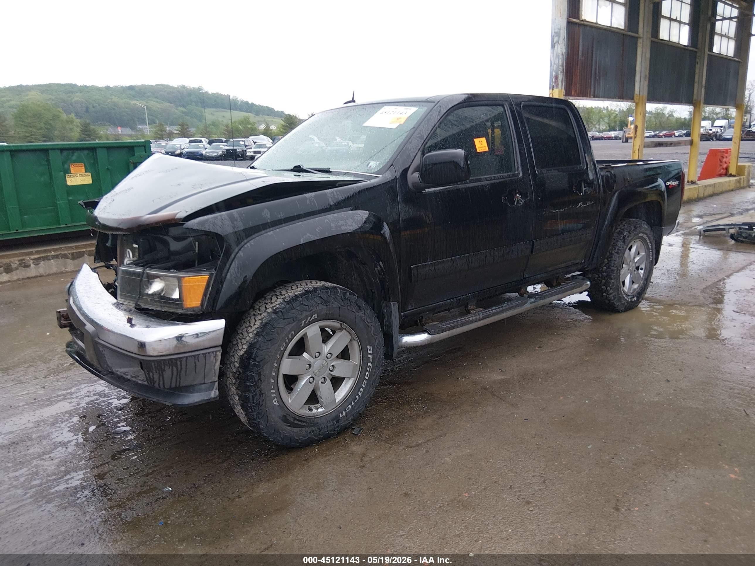 2012 Gmc Canyon Sle2 Black vin: 1GTH6PFE9C8105235