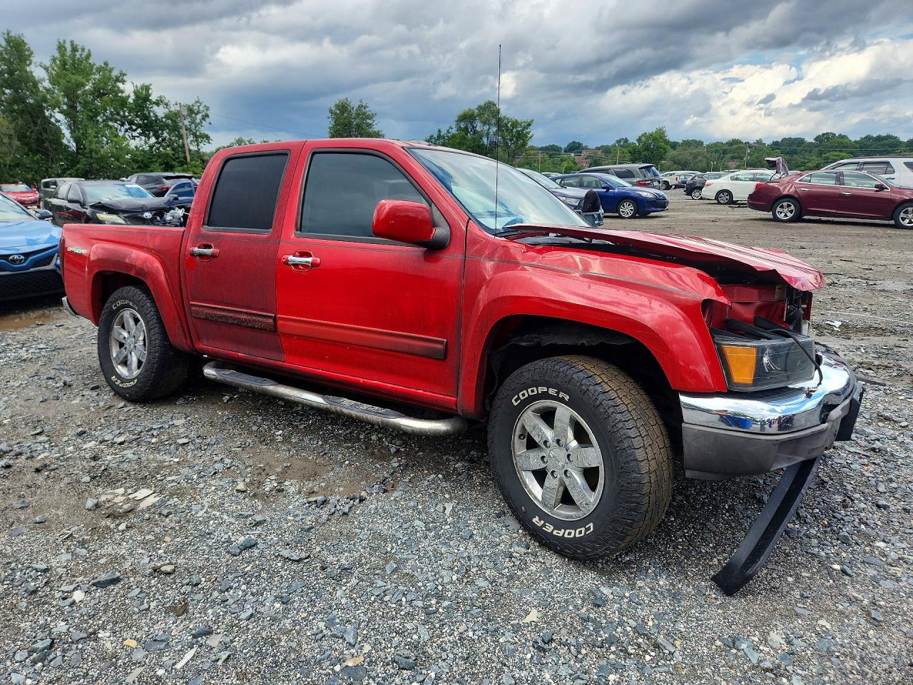 2012 Gmc Canyon Sle-2 Красный vin: 1GTH6PFEXC8132332