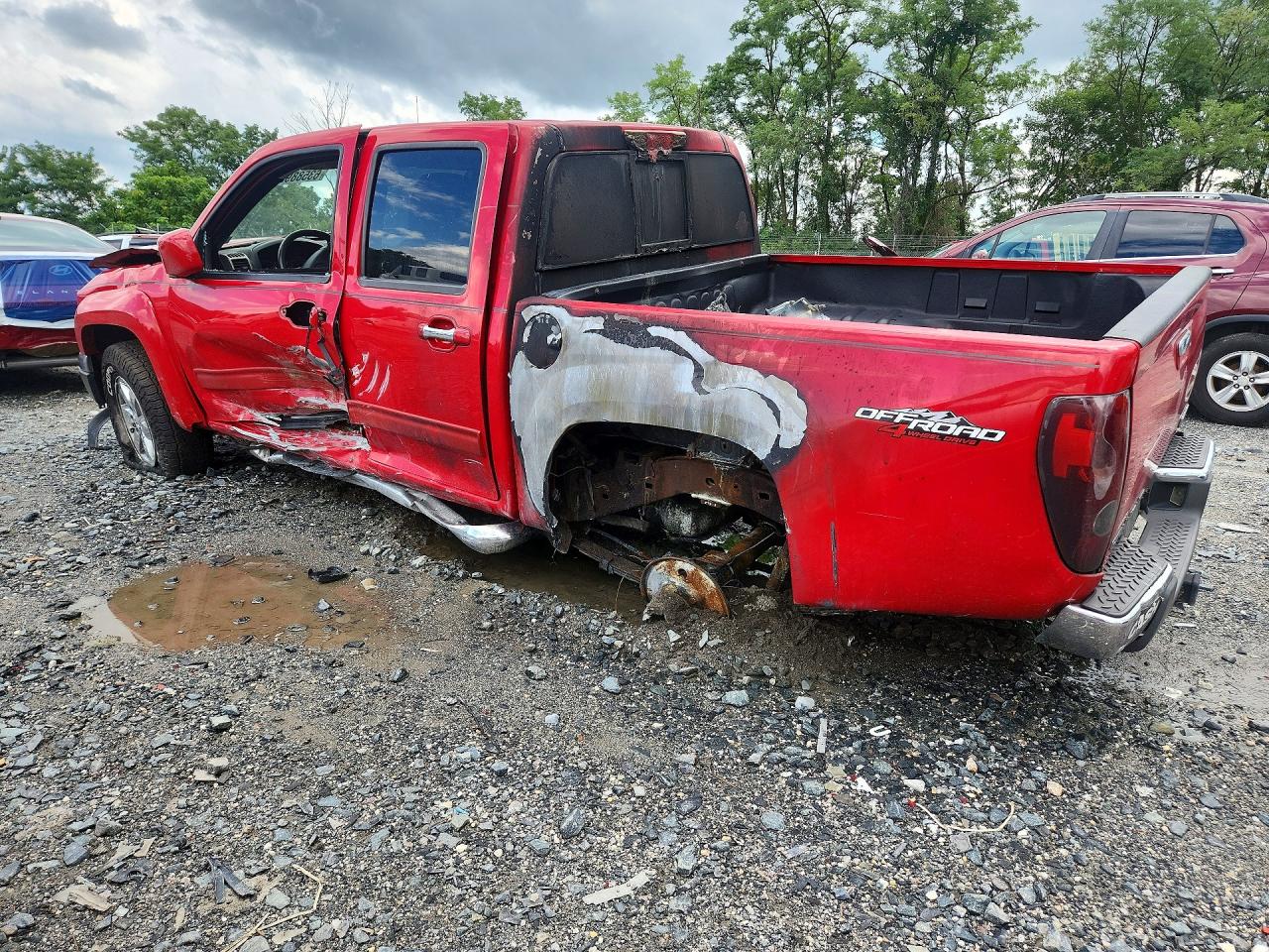 2012 Gmc Canyon Sle-2 Красный vin: 1GTH6PFEXC8132332
