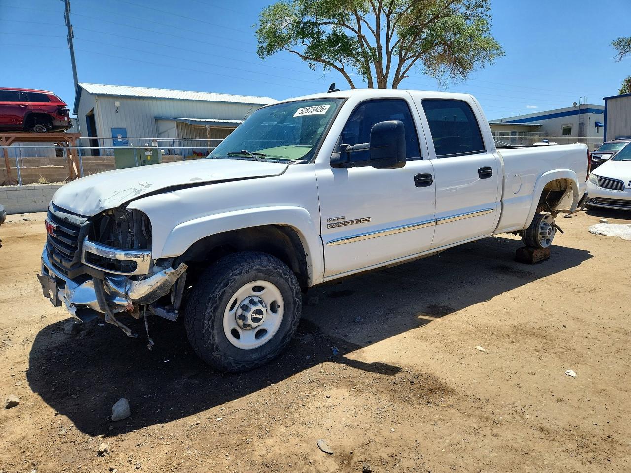 2007 Gmc Sierra C2500 Heavy Duty White vin: 1GTHC23D47F111906