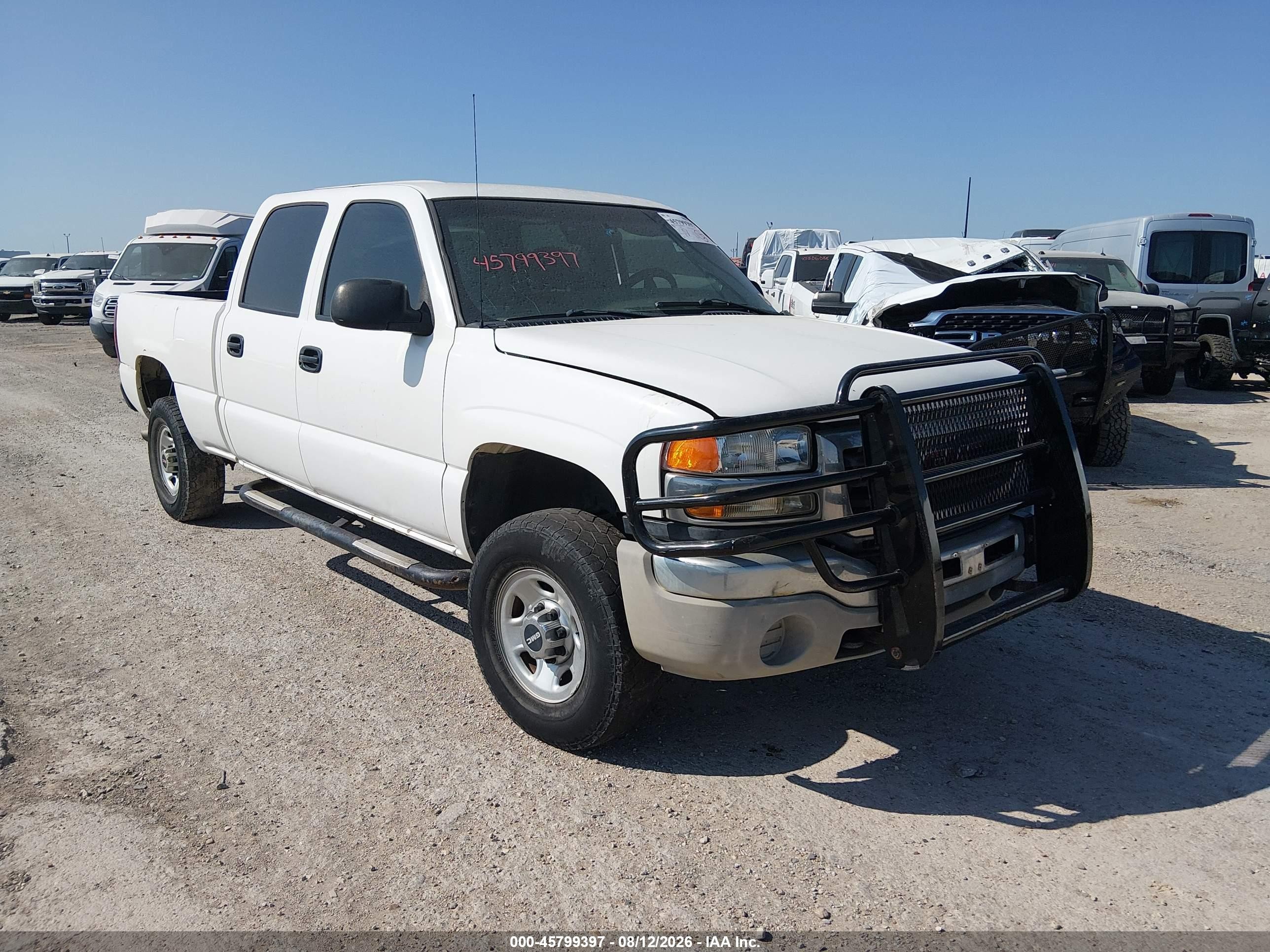 2003 Gmc Sierra 2500hd   White vin: 1GTHC23U33F117352