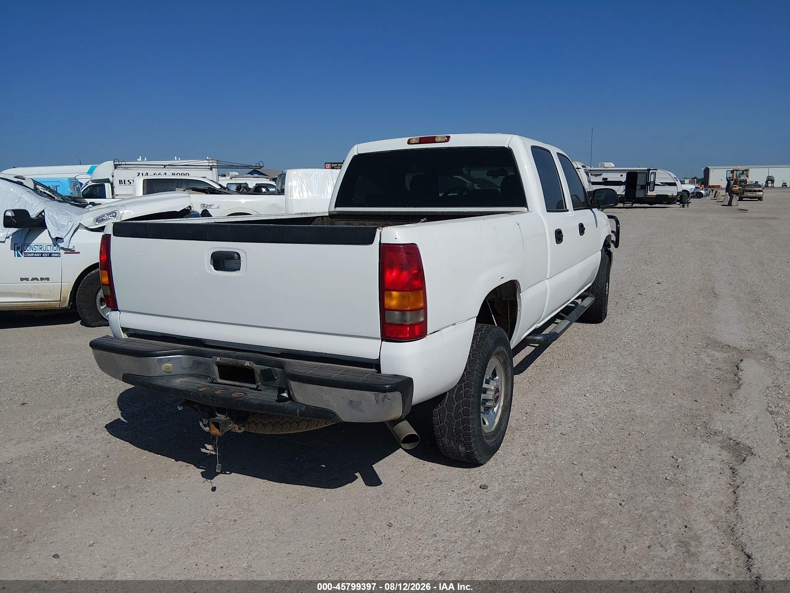 2003 Gmc Sierra 2500hd   White vin: 1GTHC23U33F117352