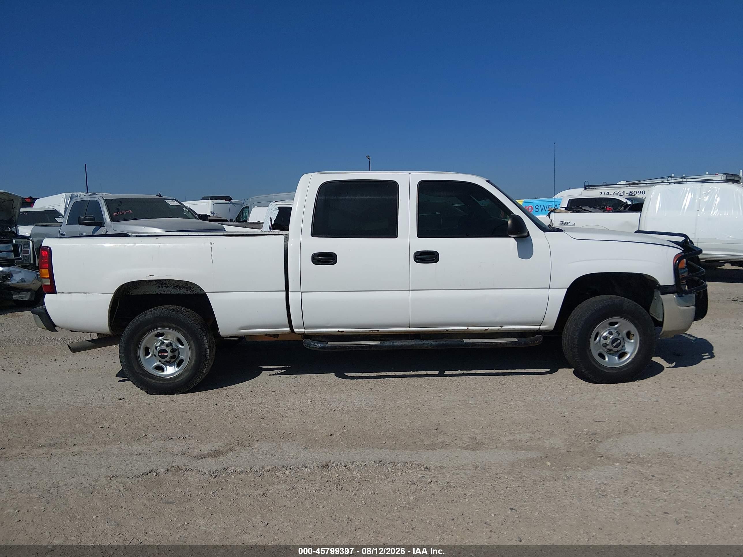 2003 Gmc Sierra 2500hd   White vin: 1GTHC23U33F117352