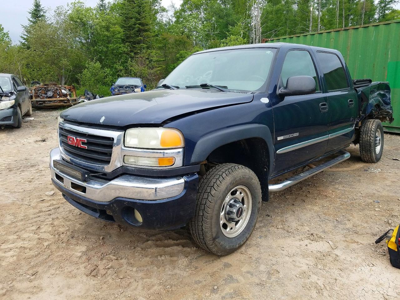 2005 Gmc Sierra C2500 Heavy Duty Blue vin: 1GTHC23U55F845189