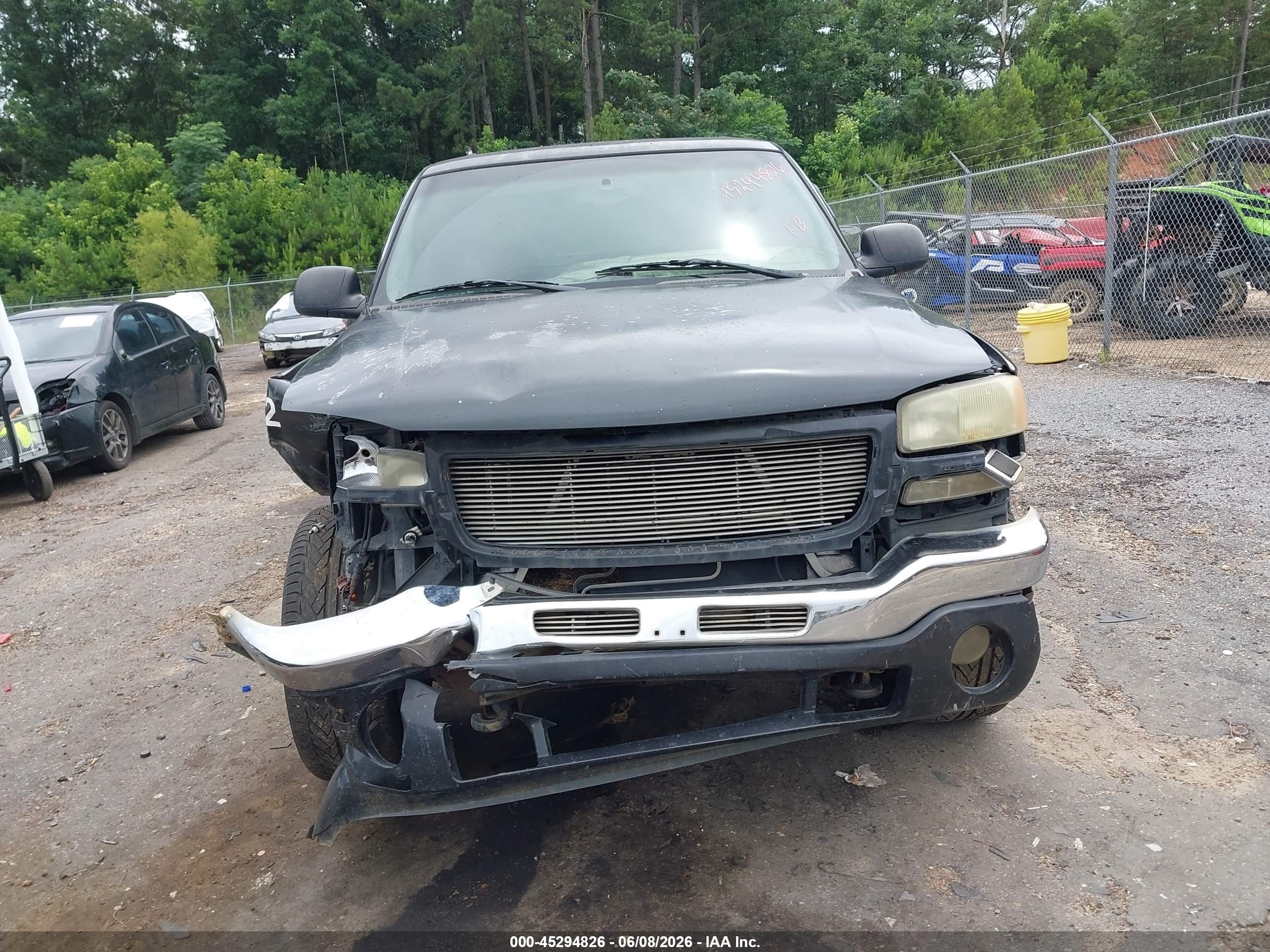 2004 Gmc Sierra 2500hd Sle Gray vin: 1GTHC23U64F106847