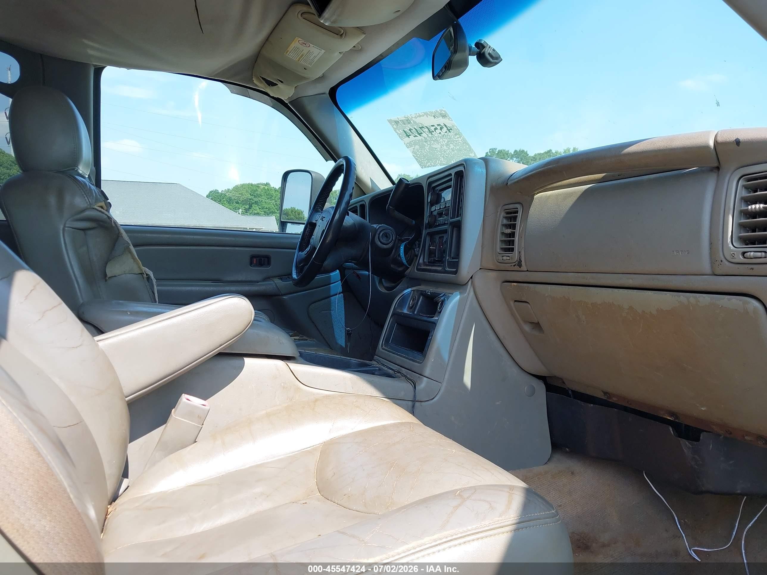 2004 Gmc Sierra 2500hd Sle White vin: 1GTHC23UX4F174262