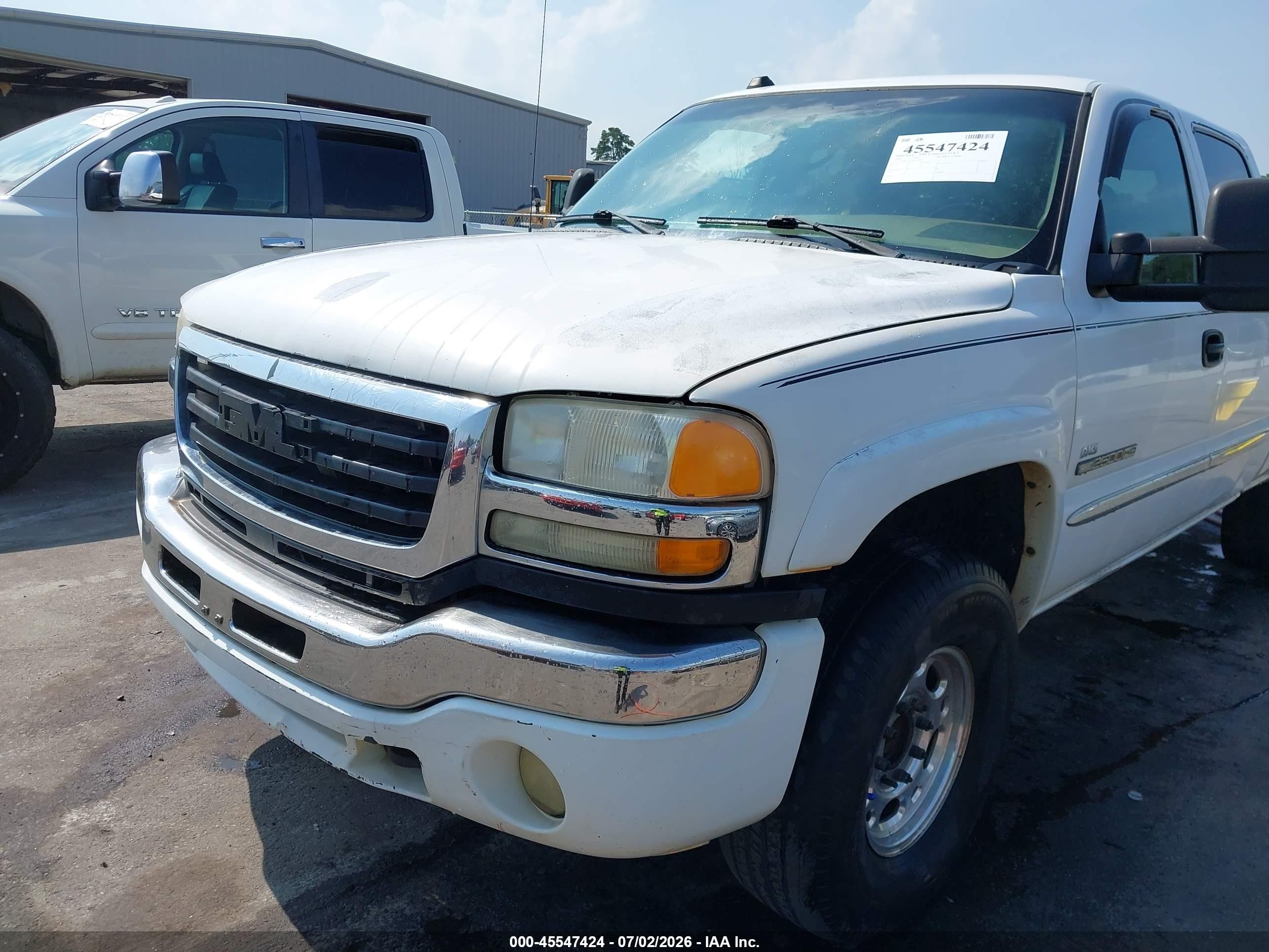 2004 Gmc Sierra 2500hd Sle White vin: 1GTHC23UX4F174262