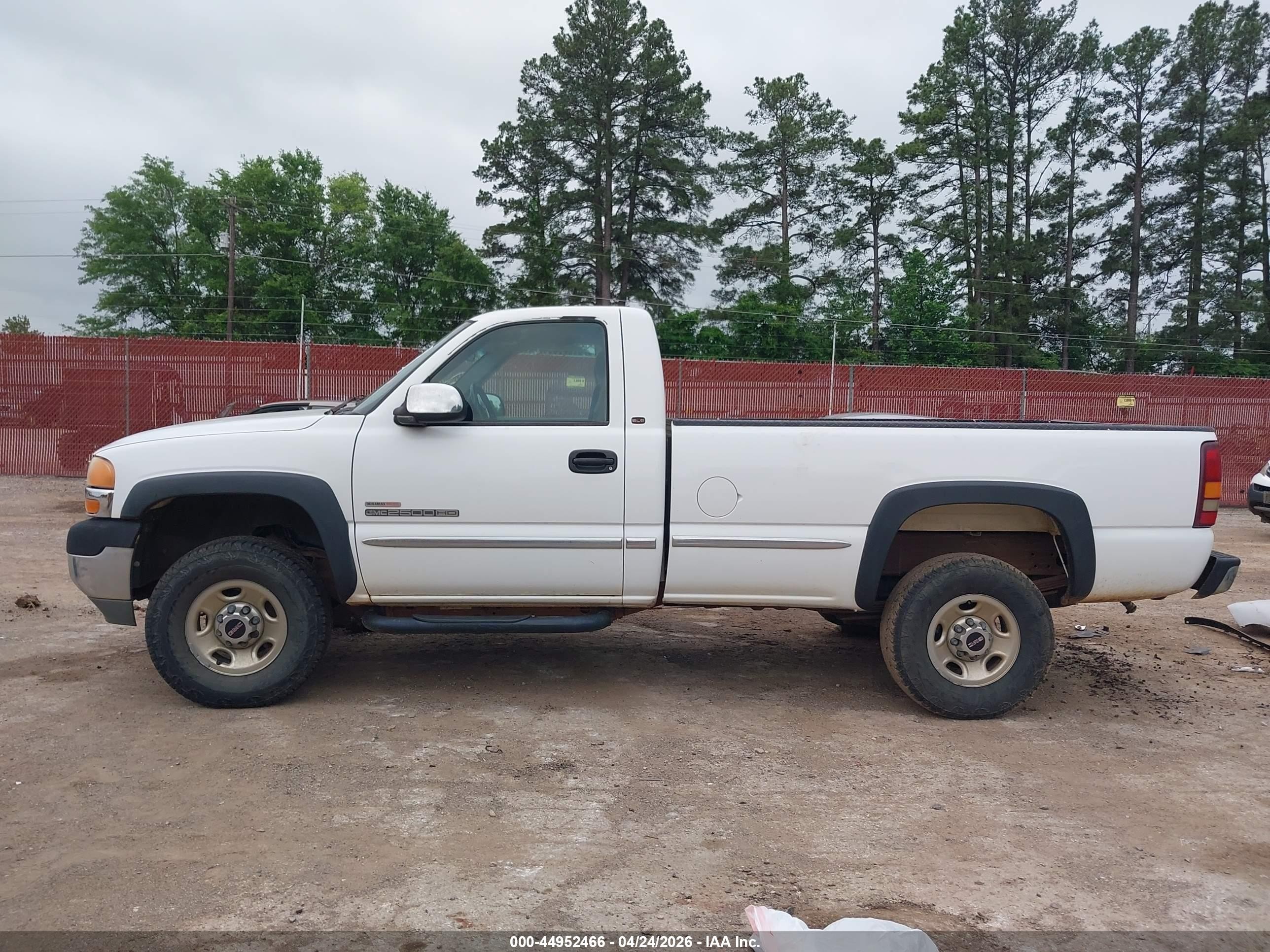 2001 Gmc Sierra 2500hd Sle White vin: 1GTHC24111E211401