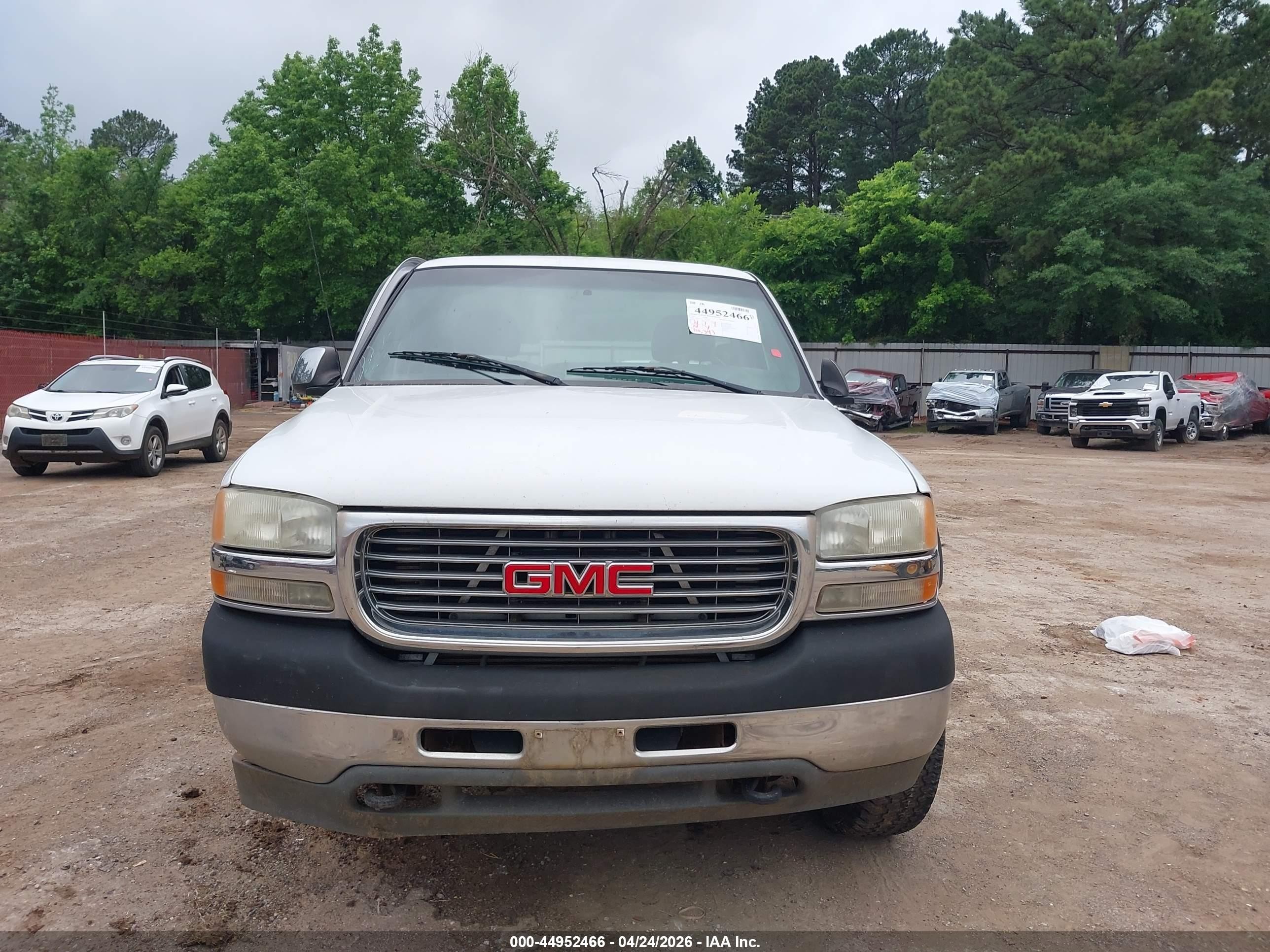 2001 Gmc Sierra 2500hd Sle White vin: 1GTHC24111E211401