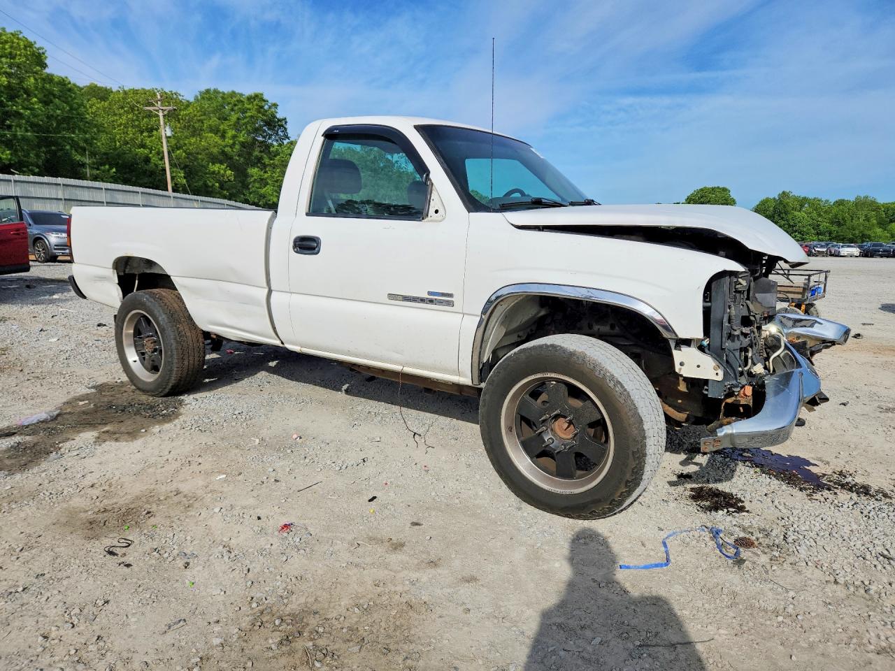 2007 Gmc Sierra C2500 Heavy Duty White vin: 1GTHC24D97E179347