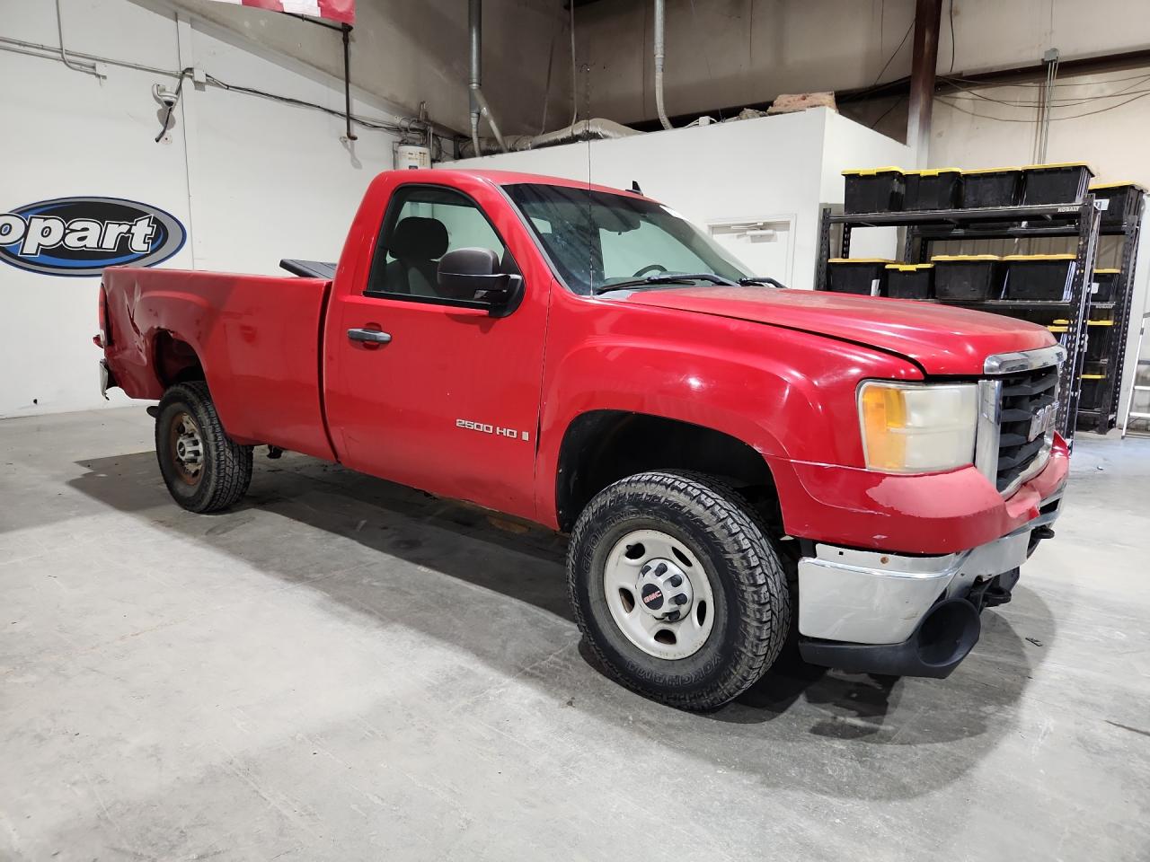 2008 Gmc Sierra C2500 Heavy Duty Red vin: 1GTHC24K98E186413 Damage: Right Front Door, Dent(S) W/ Paint Dmg, 9 To 10 Inches