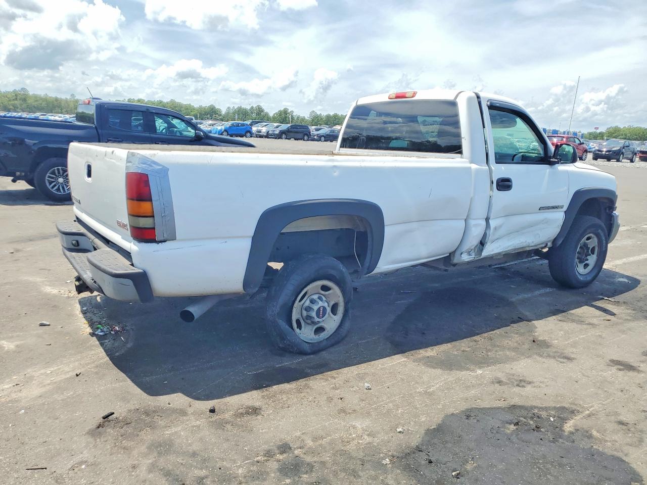 2005 Gmc Sierra C2500 Heavy Duty White vin: 1GTHC24U05E344800