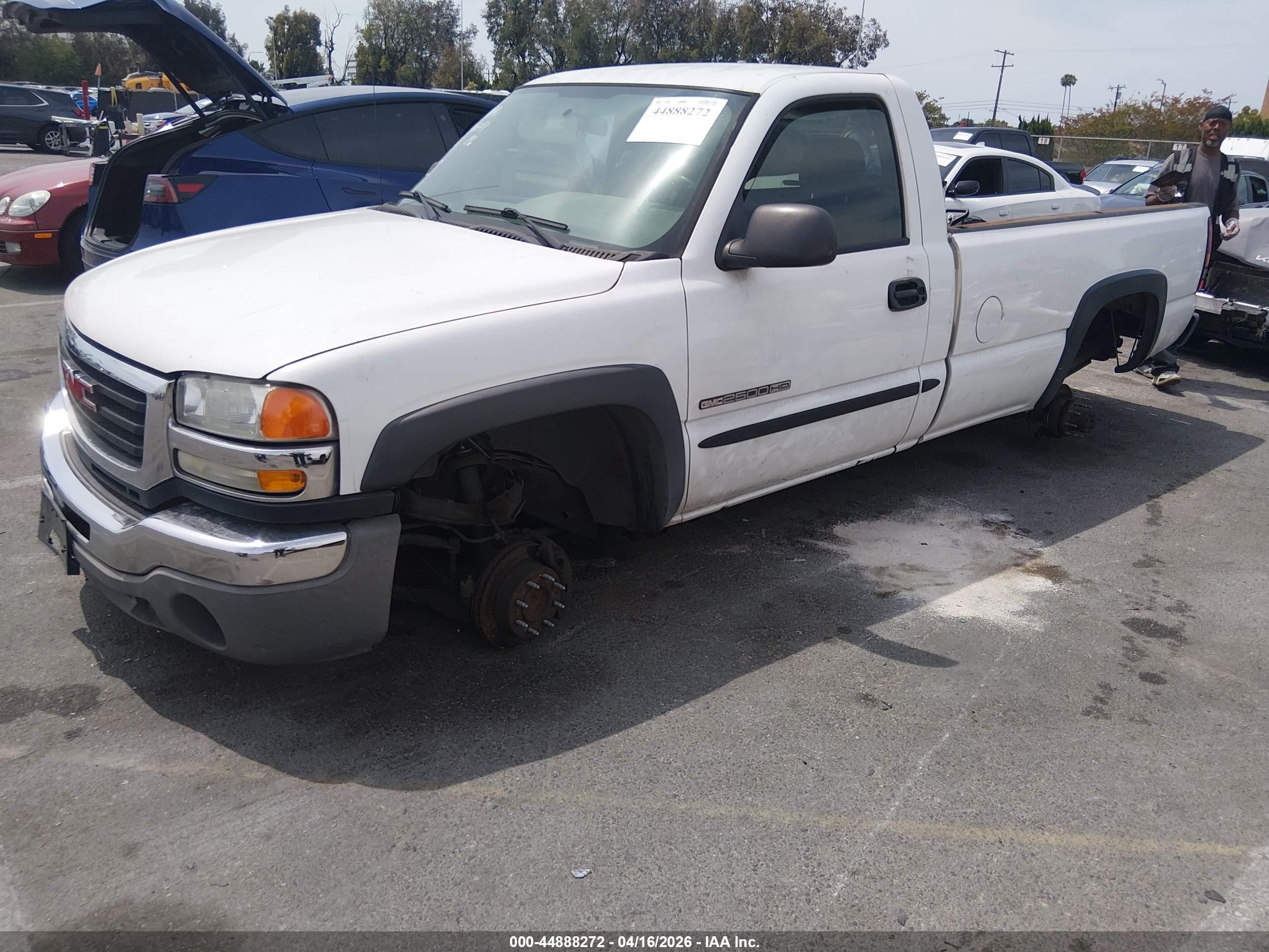 2007 Gmc Sierra 2500hd Classic Sl White vin: 1GTHC24U07E135110