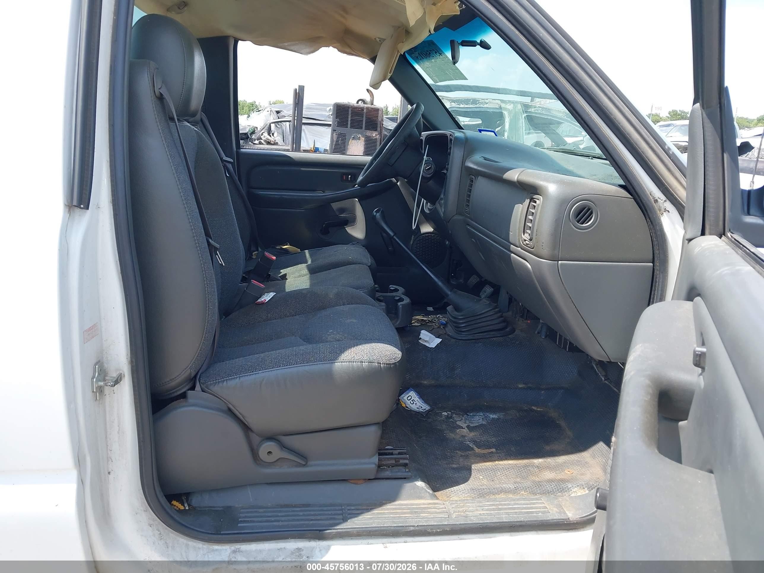 2006 Gmc Sierra 2500hd Work Truck White vin: 1GTHC24U26E273519