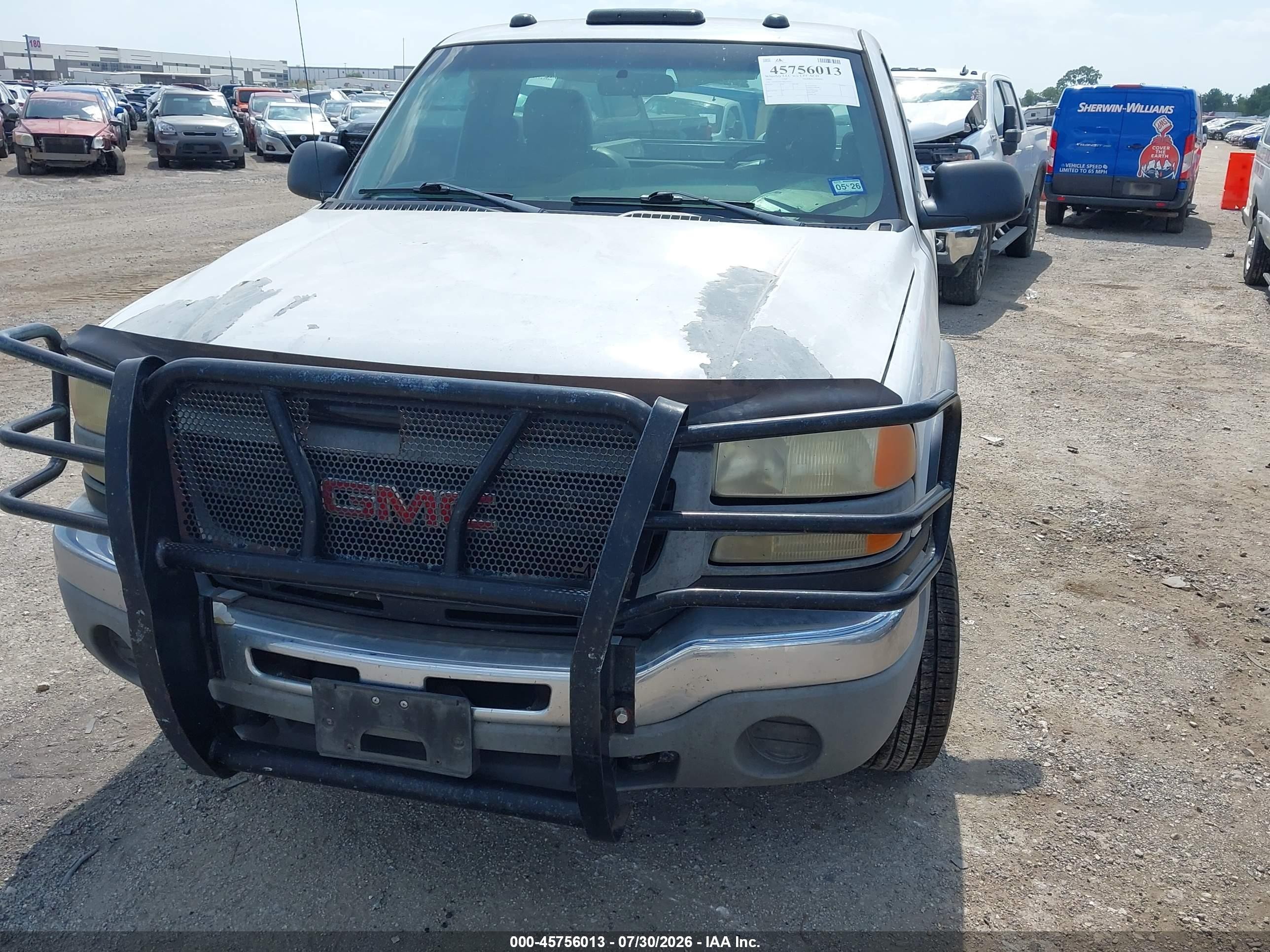 2006 Gmc Sierra 2500hd Work Truck White vin: 1GTHC24U26E273519