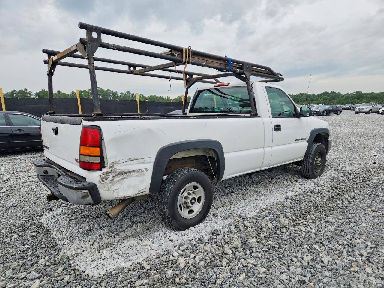 2007 Gmc Sierra C2500 Heavy Duty White vin: 1GTHC24U27E190917