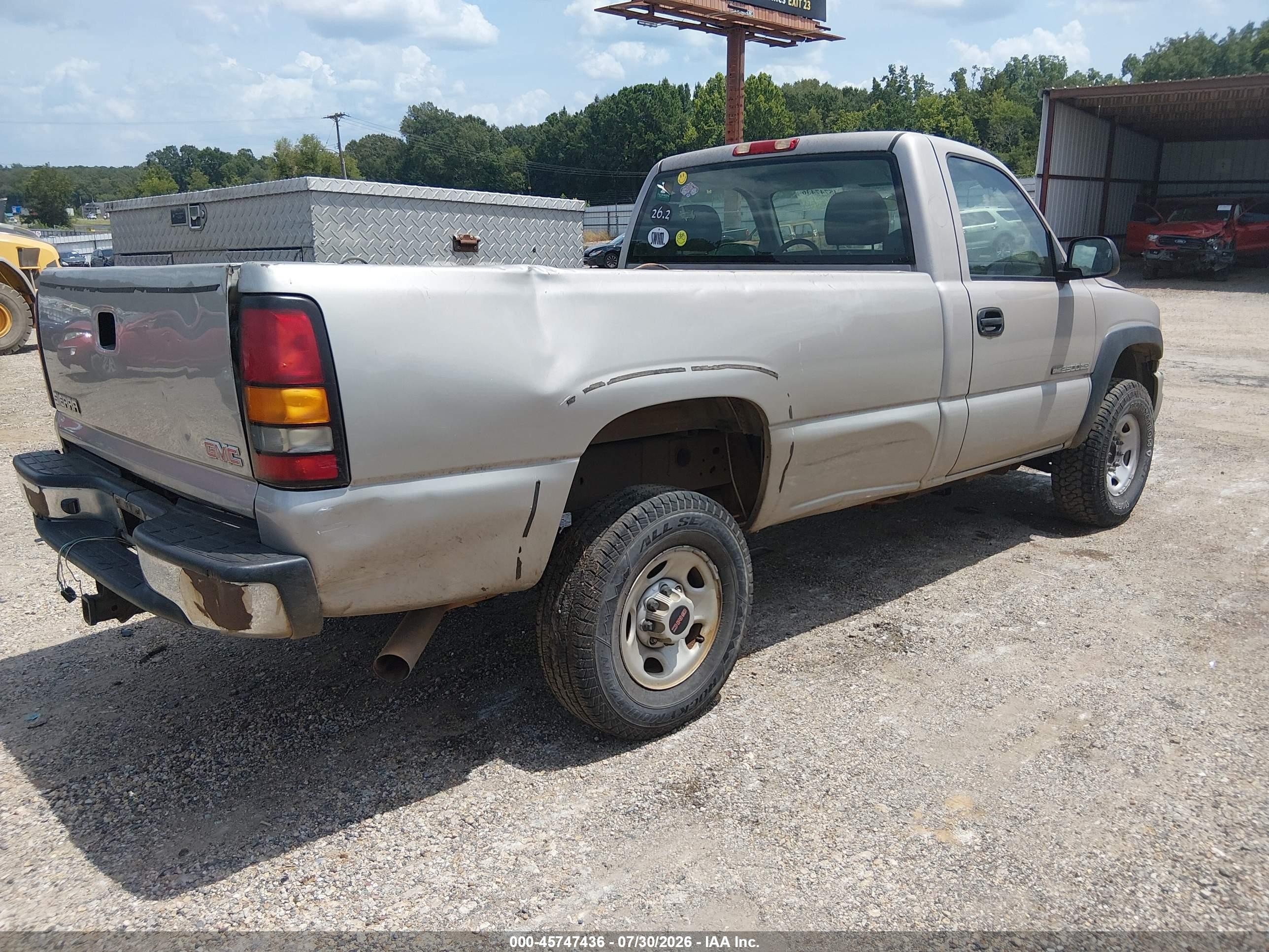 2004 Gmc Sierra 2500hd Work Truck Tan vin: 1GTHC24U44E287080