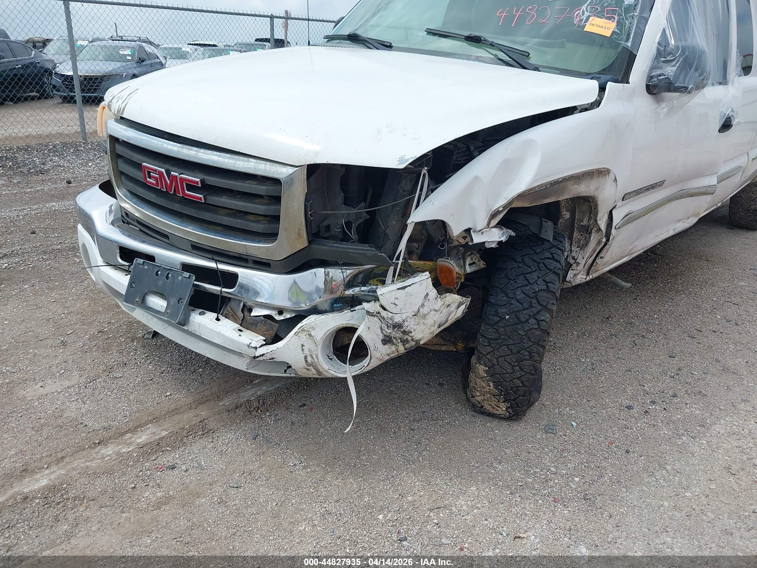 2006 Gmc Sierra 2500hd Sle2 White vin: 1GTHC29G96E290918