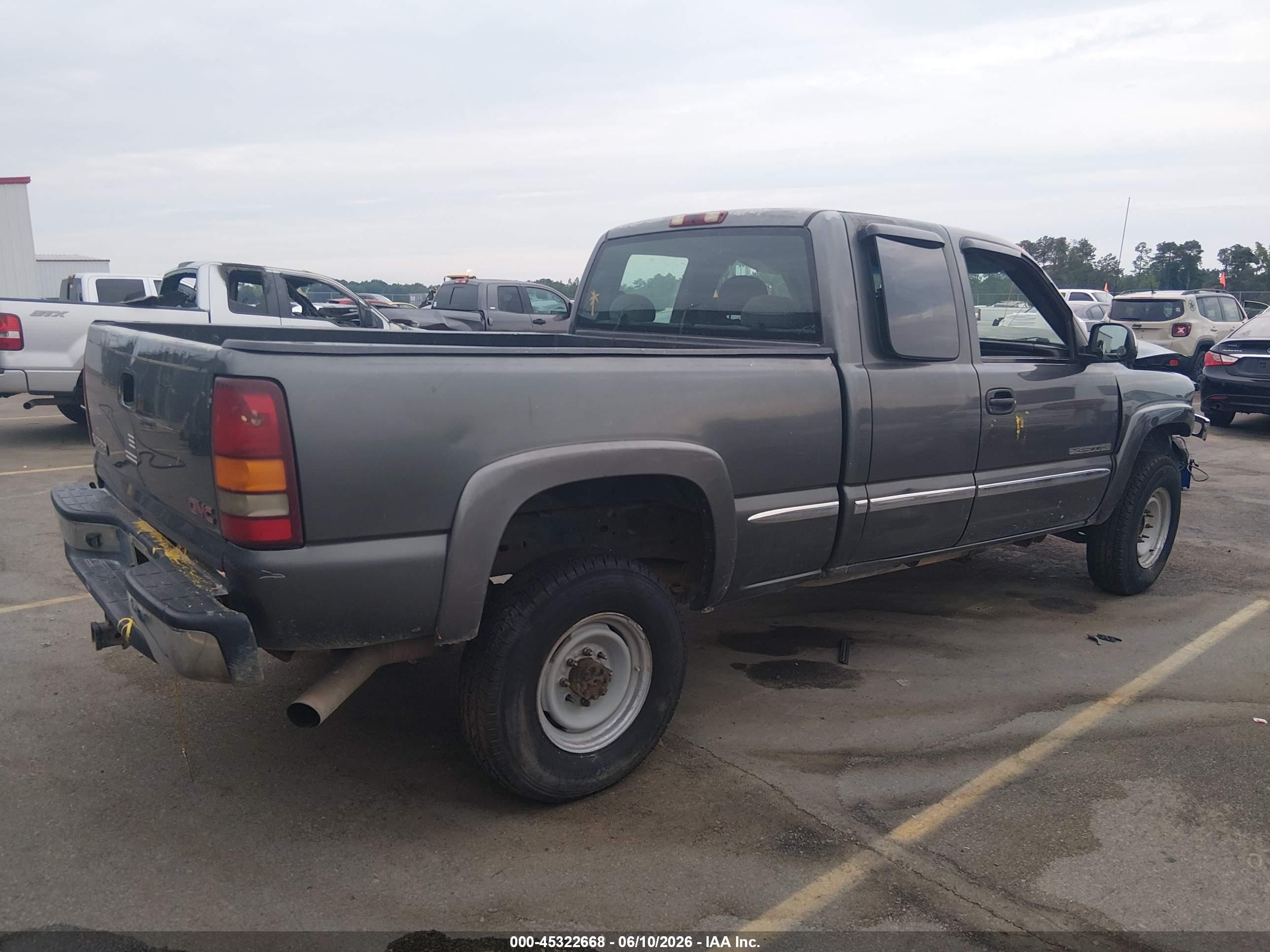 2002 Gmc Sierra 2500hd Sle Gray vin: 1GTHC29U02Z166335