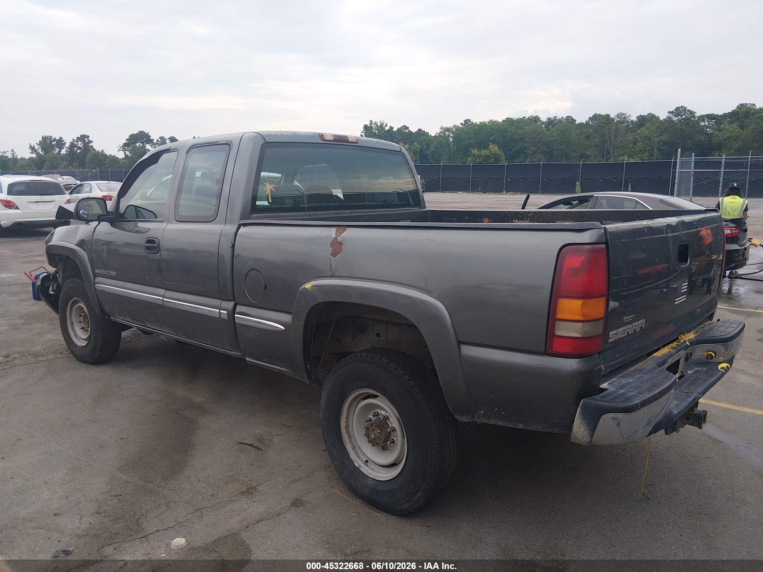 2002 Gmc Sierra 2500hd Sle Gray vin: 1GTHC29U02Z166335