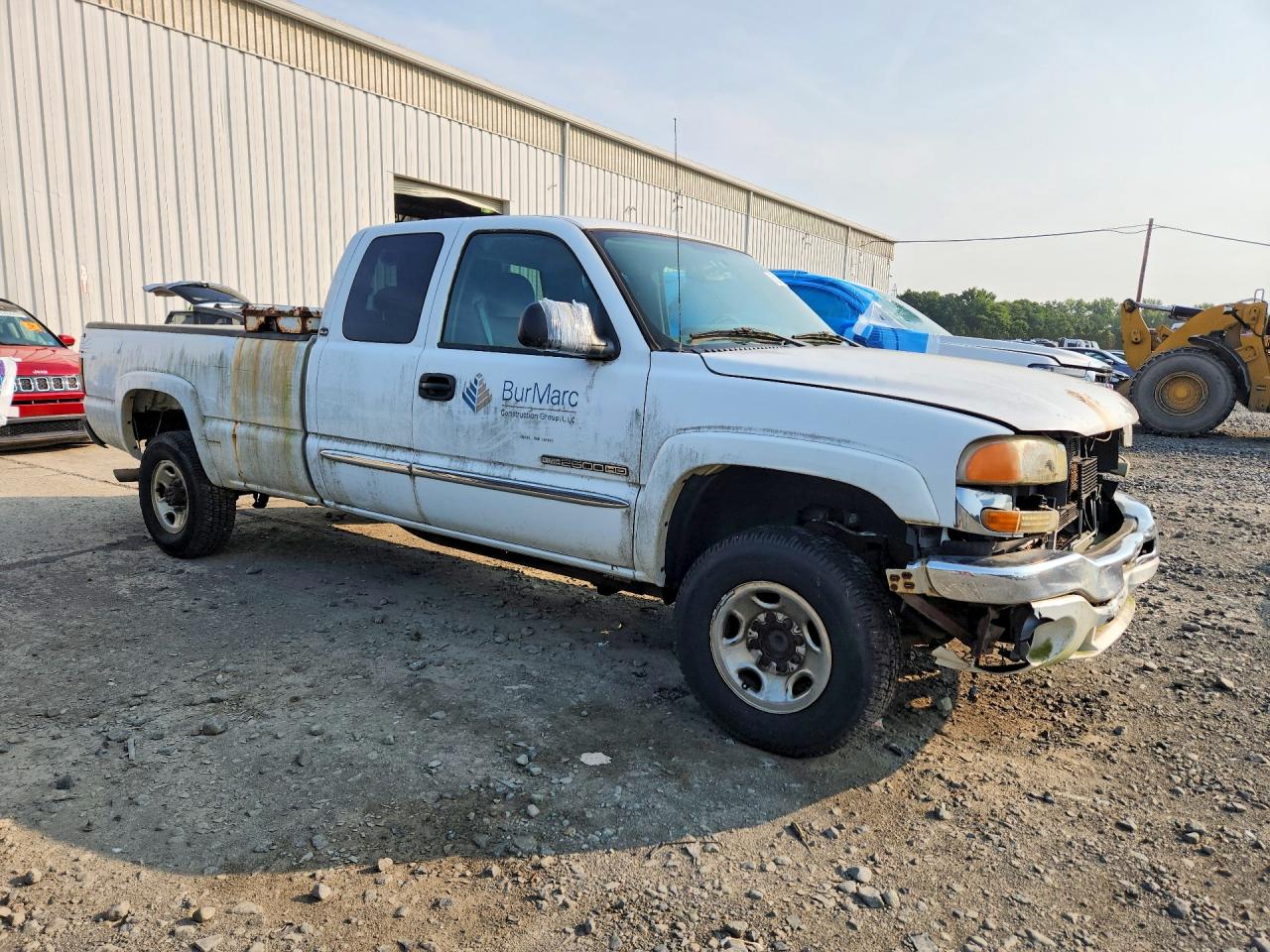 2005 Gmc Sierra C2500 Heavy Duty White vin: 1GTHC29U95E196526