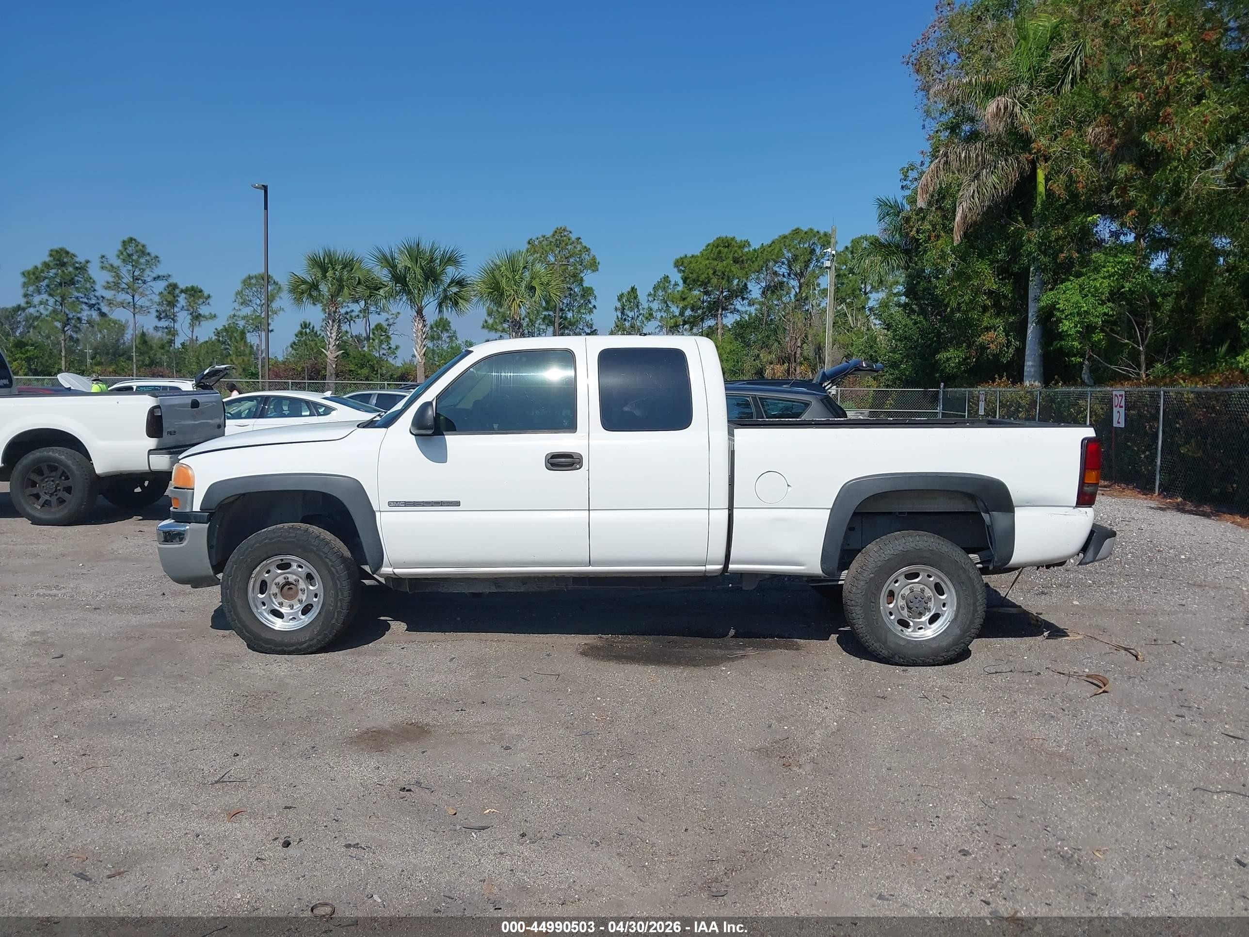 2004 Gmc Sierra 2500hd Work Truck White vin: 1GTHC29UX4E320737