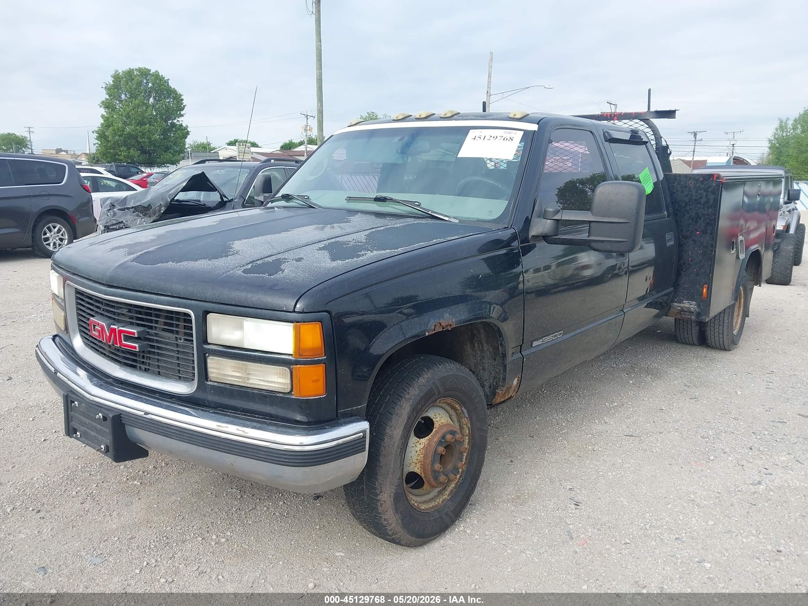 1997 Gmc Sierra 3500 Hd Sl Black vin: 1GTHC33J7VF048678
