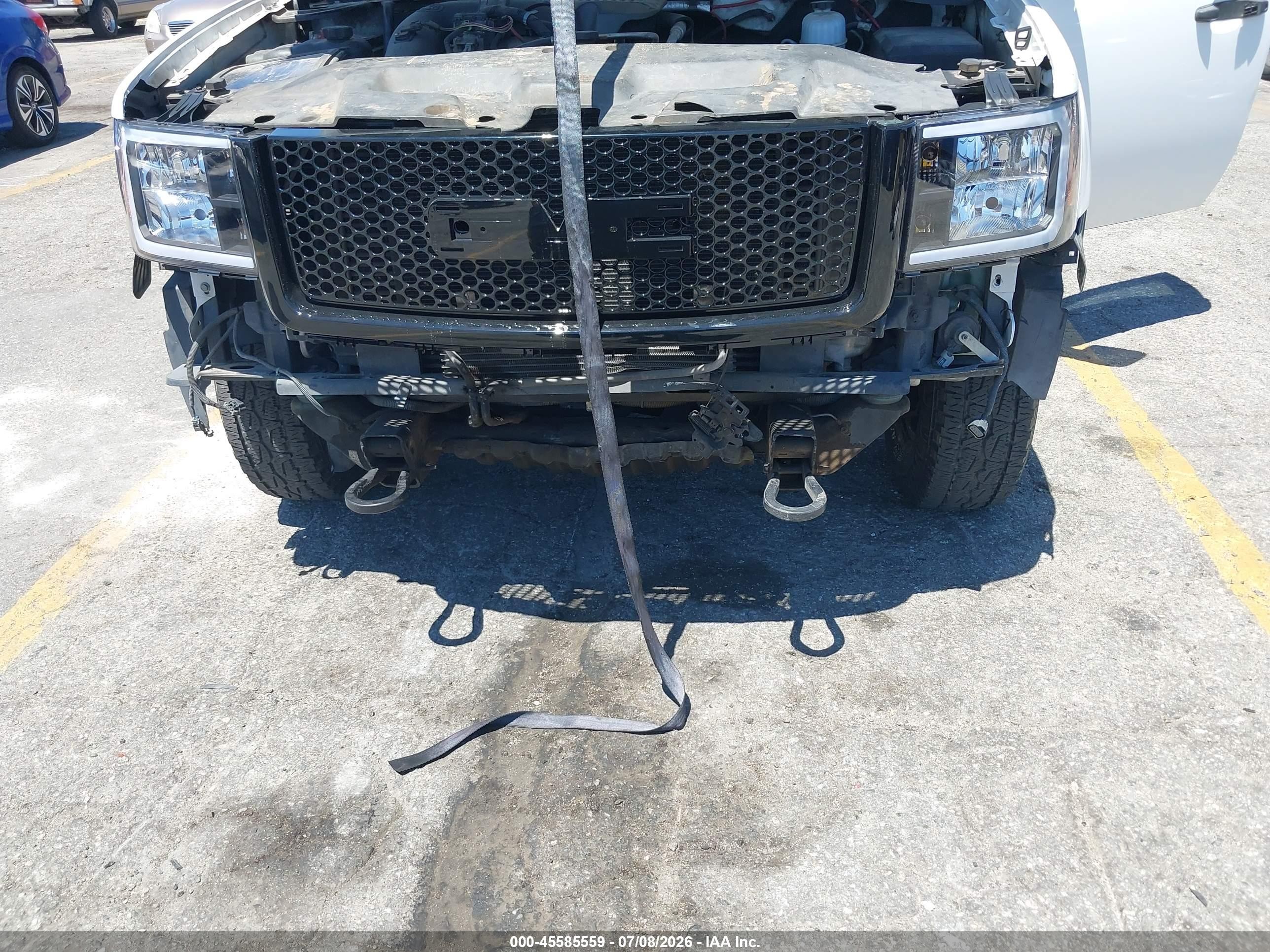2008 Gmc Sierra 3500hd Work Truck White vin: 1GTHC39628E176730
