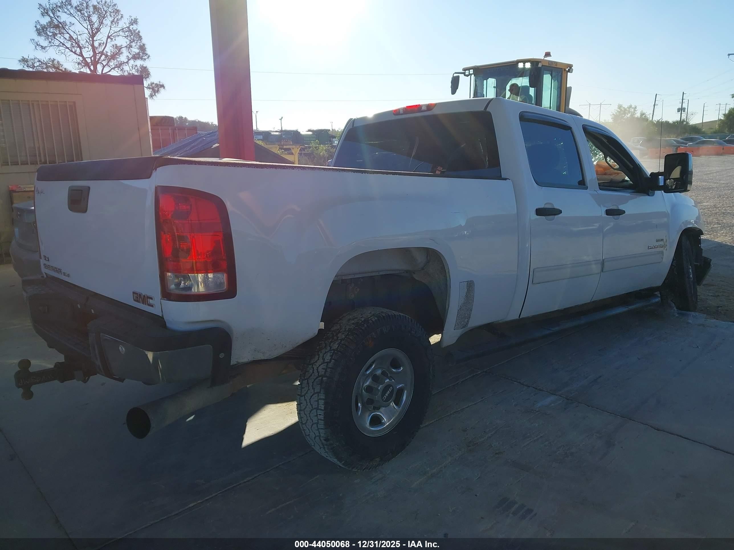 2009 Gmc Sierra 2500hd Sle White vin: 1GTHC53659F189164