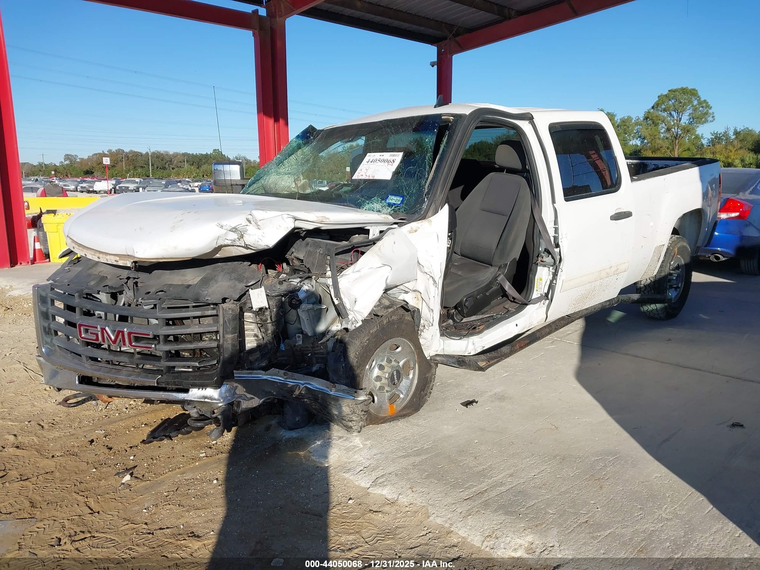2009 Gmc Sierra 2500hd Sle White vin: 1GTHC53659F189164