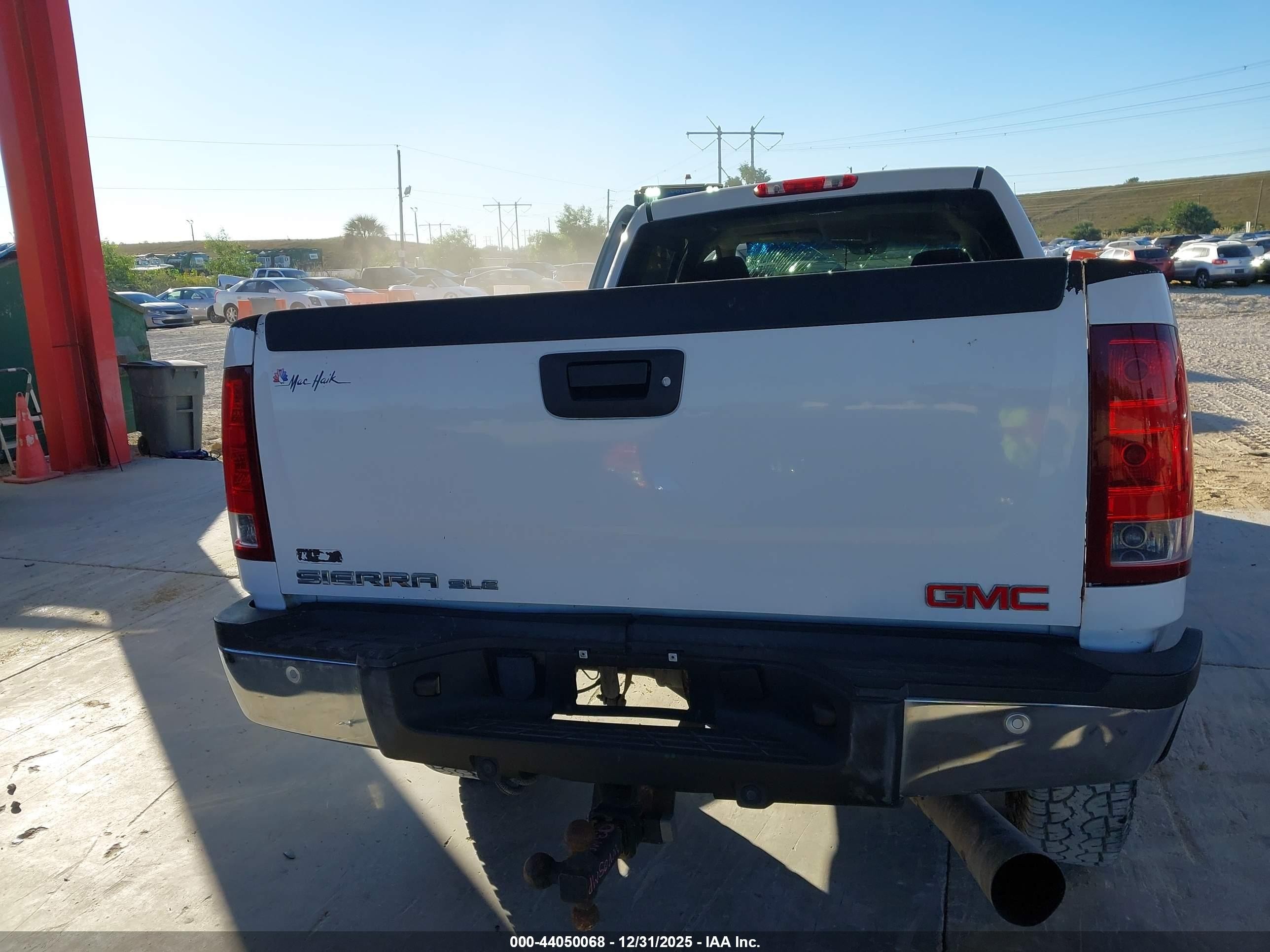 2009 Gmc Sierra 2500hd Sle White vin: 1GTHC53659F189164