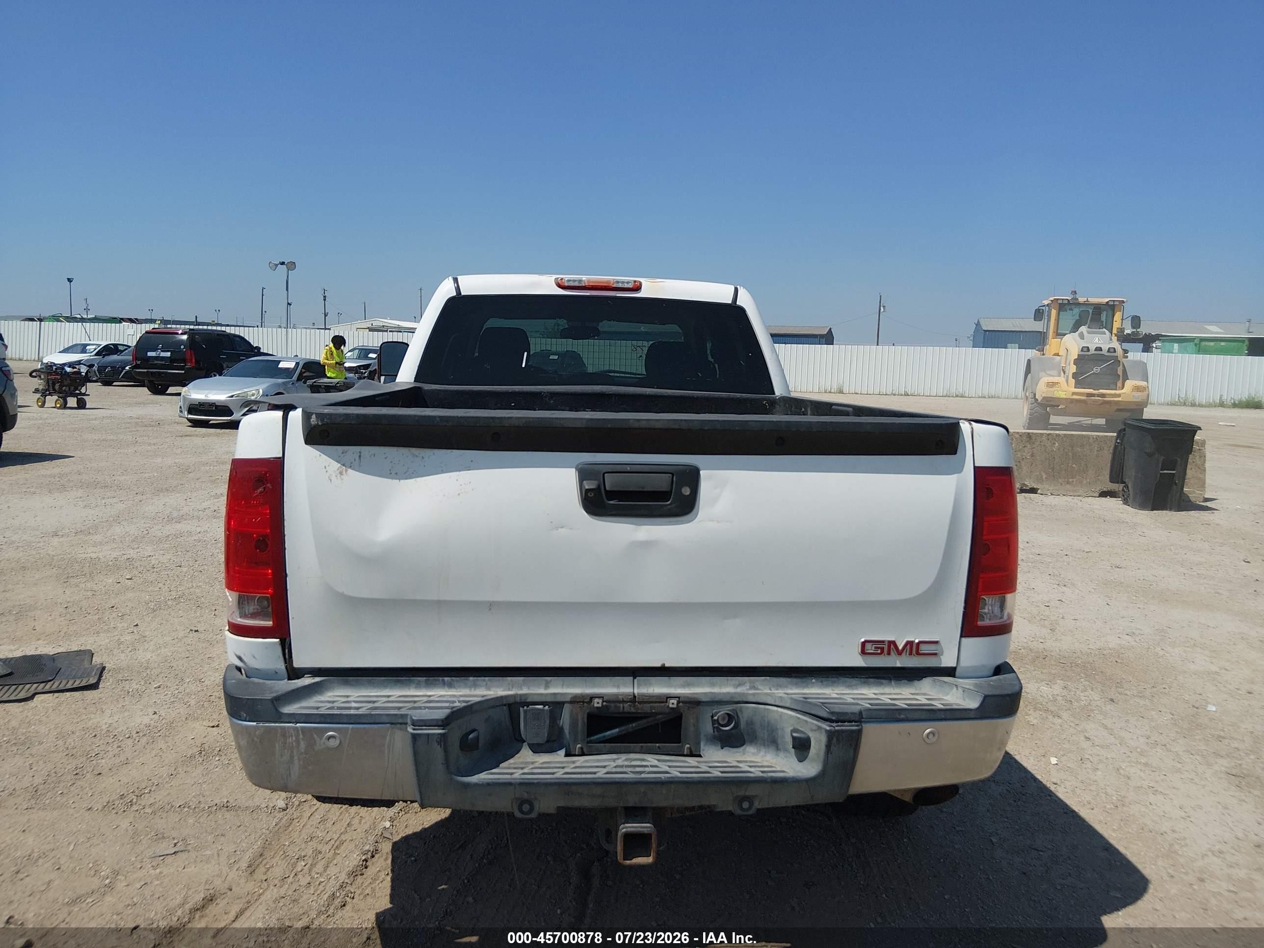 2009 Gmc Sierra 2500hd Sle White vin: 1GTHC53KX9F113565