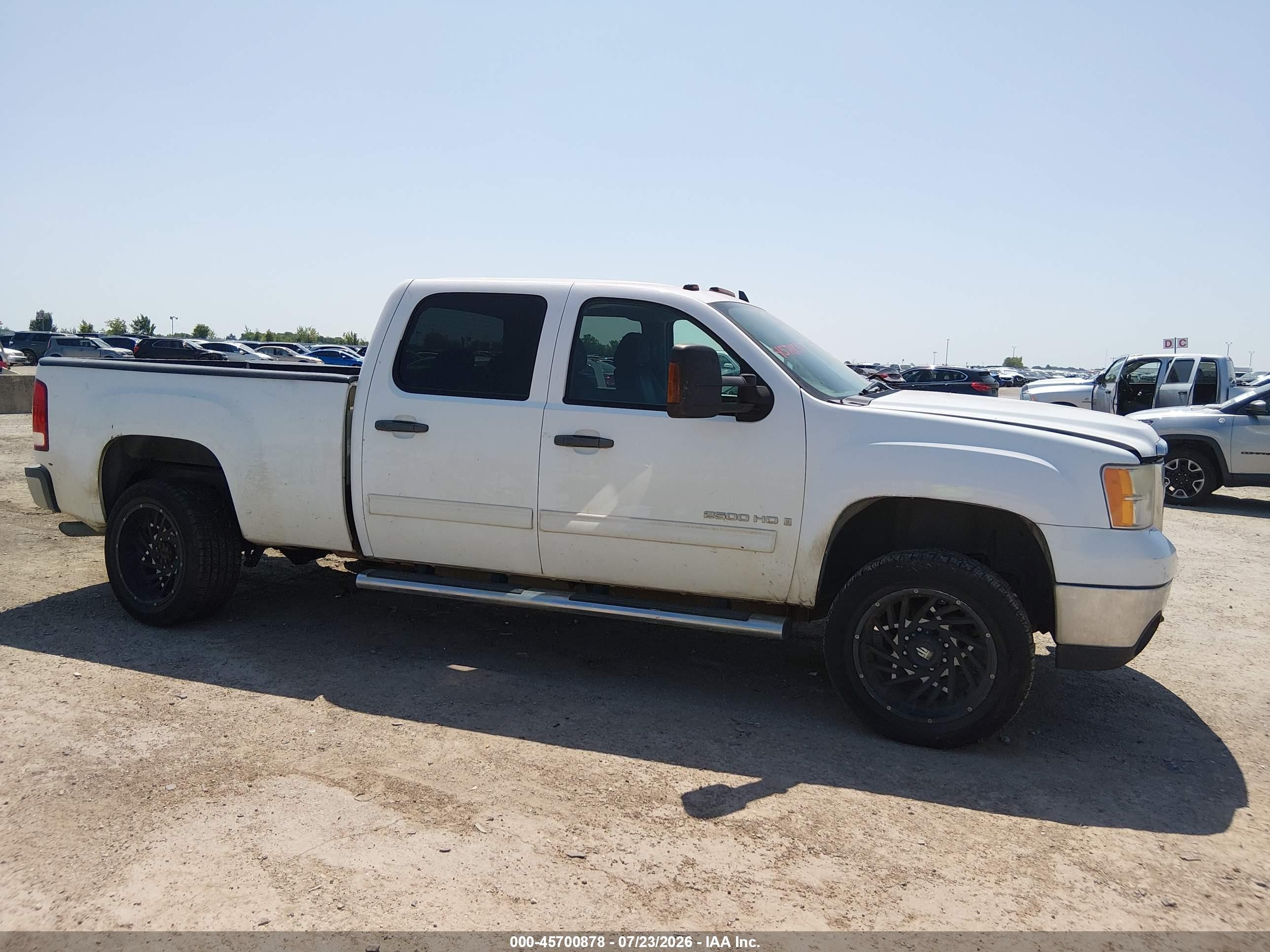 2009 Gmc Sierra 2500hd Sle White vin: 1GTHC53KX9F113565