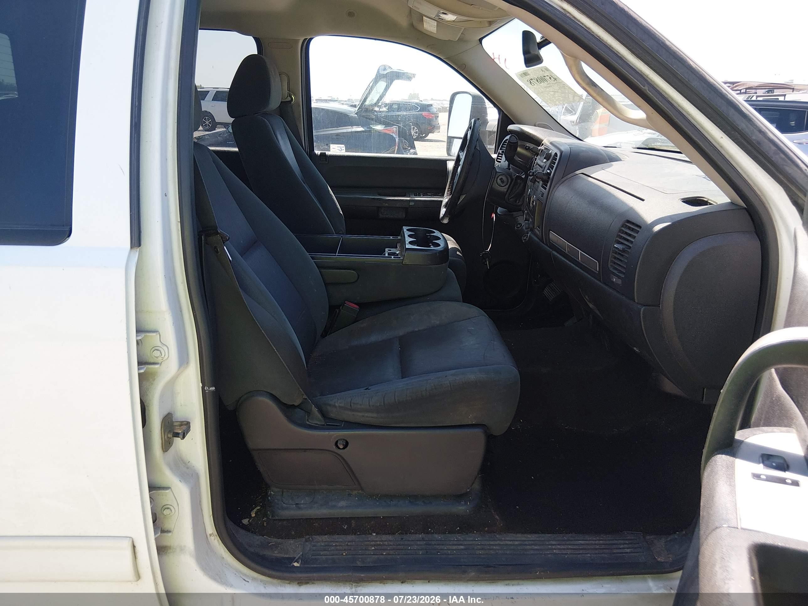 2009 Gmc Sierra 2500hd Sle White vin: 1GTHC53KX9F113565