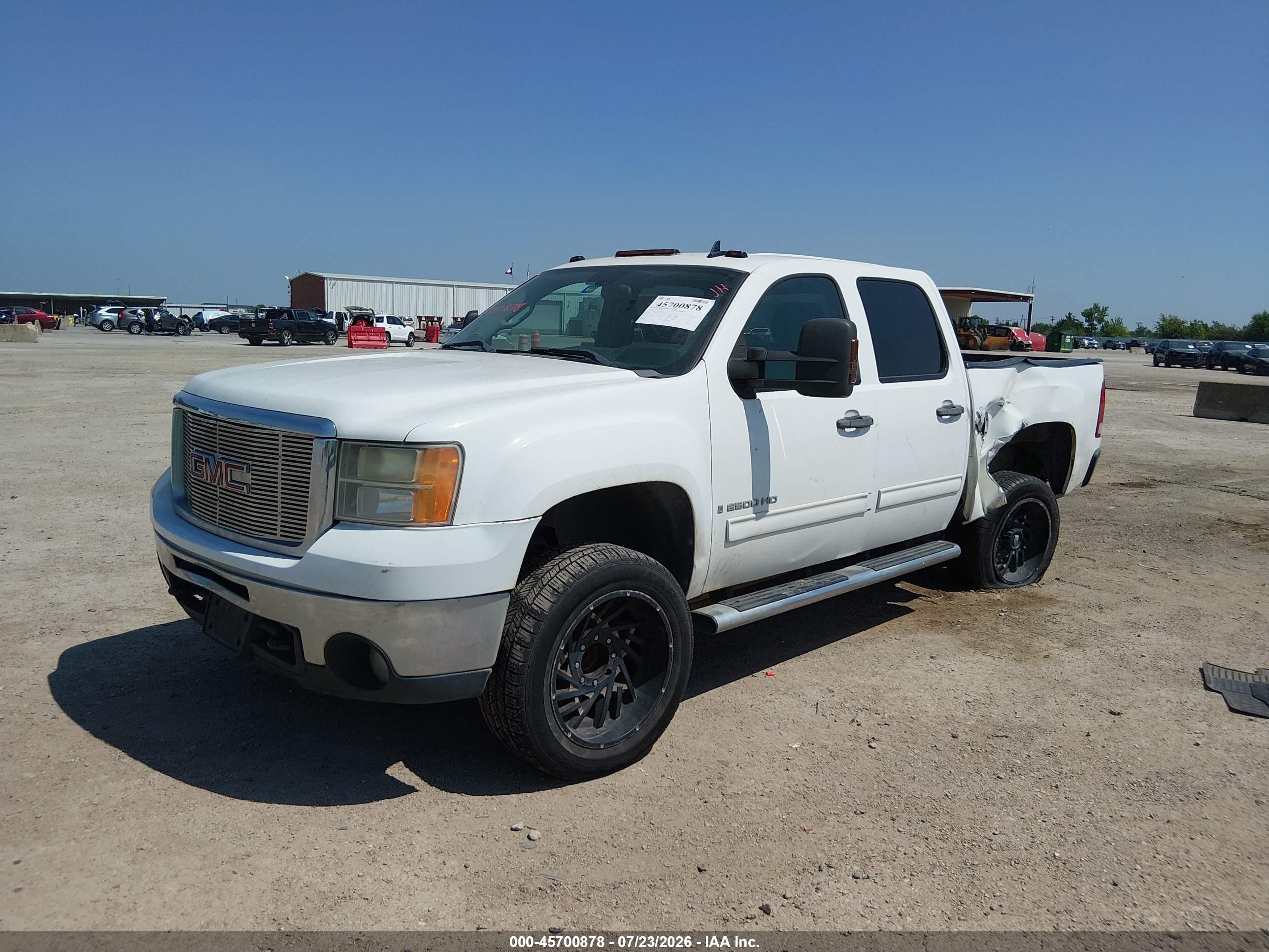 2009 Gmc Sierra 2500hd Sle White vin: 1GTHC53KX9F113565